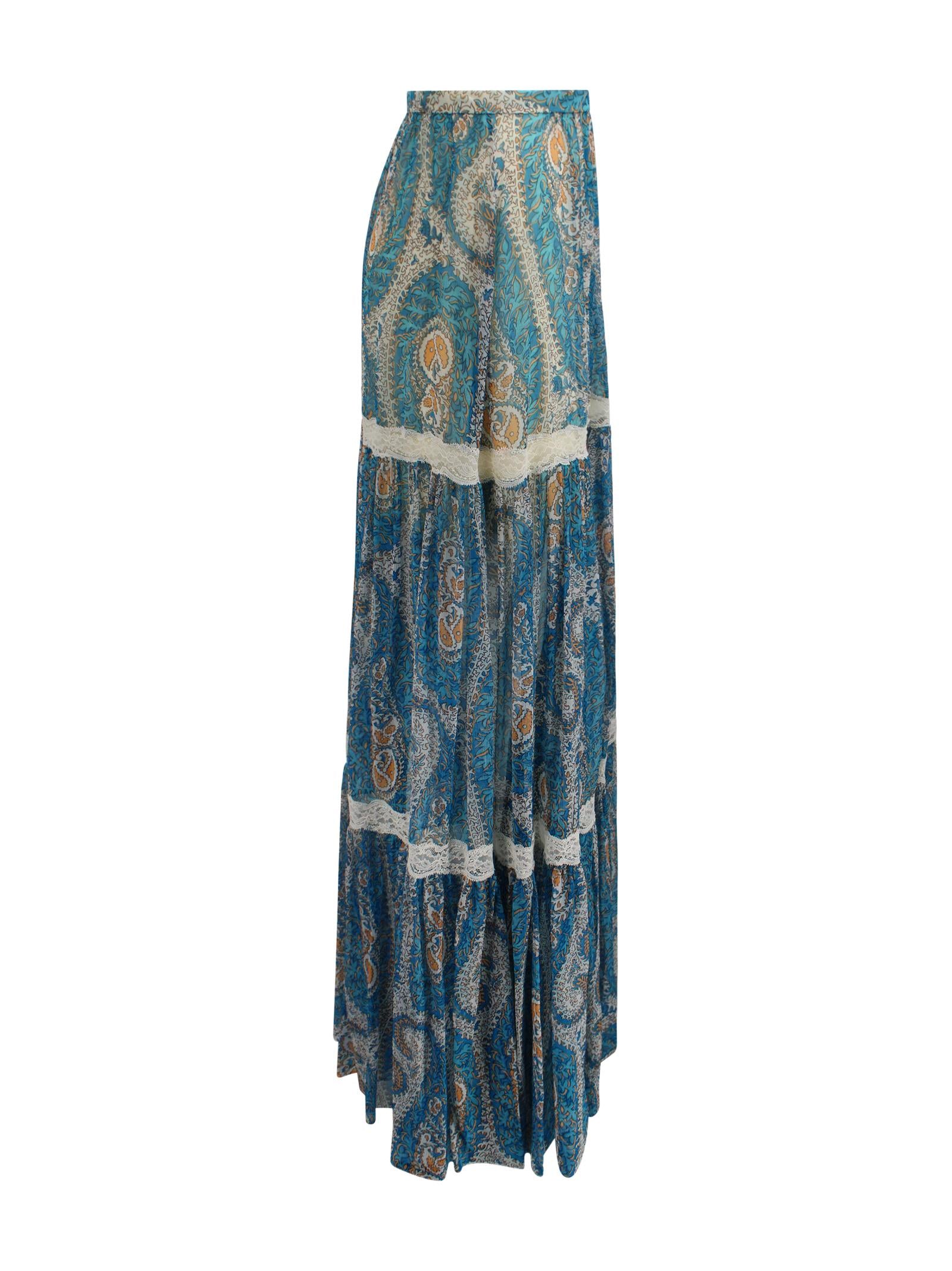 Gonna Lunga con Stampa Paisley Etro Milano WRFA0183 99SA101X0809 