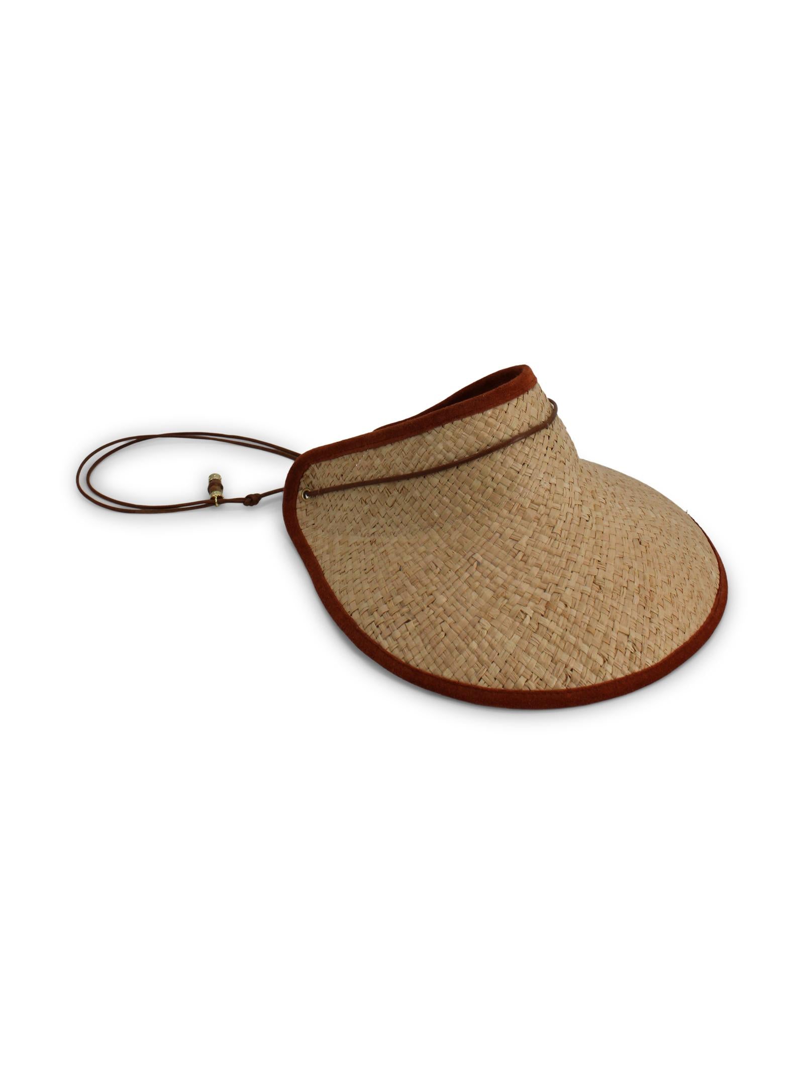 Visiera in Raffia con Dettagli in Camoscio CATARZI P26CAT32 NACTU 