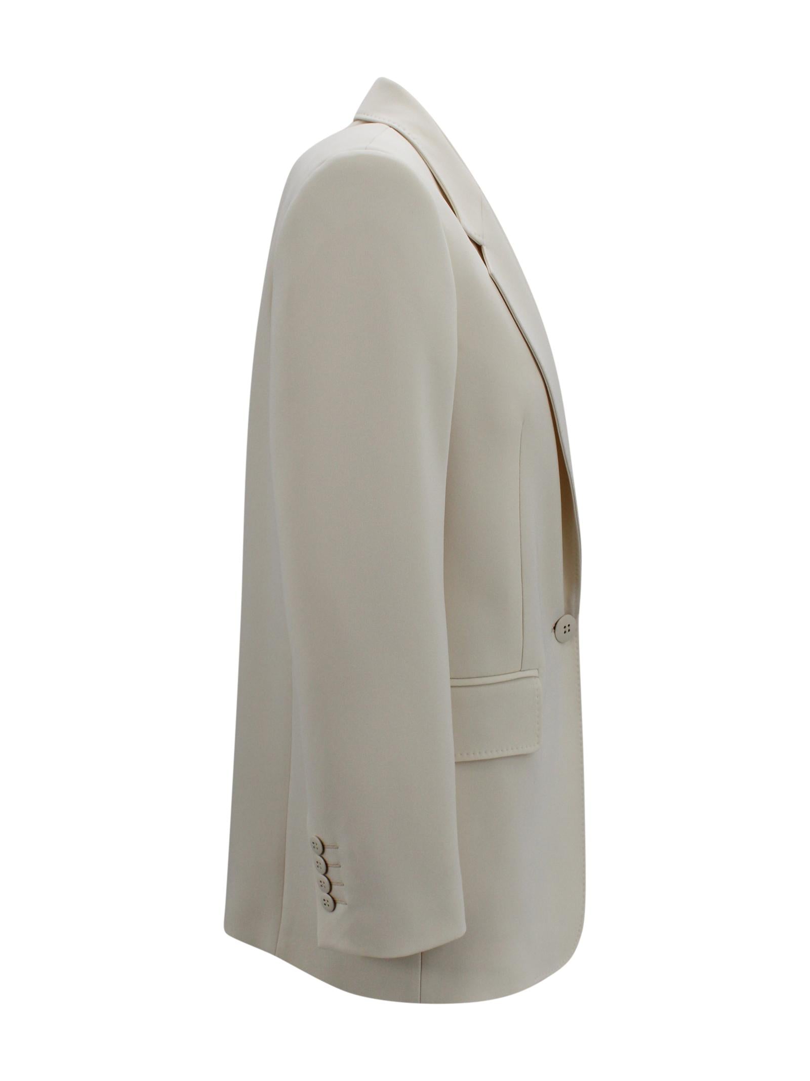 Blazer oversize monopetto in lana stretch Max Mara Studio 2616041025600 060 