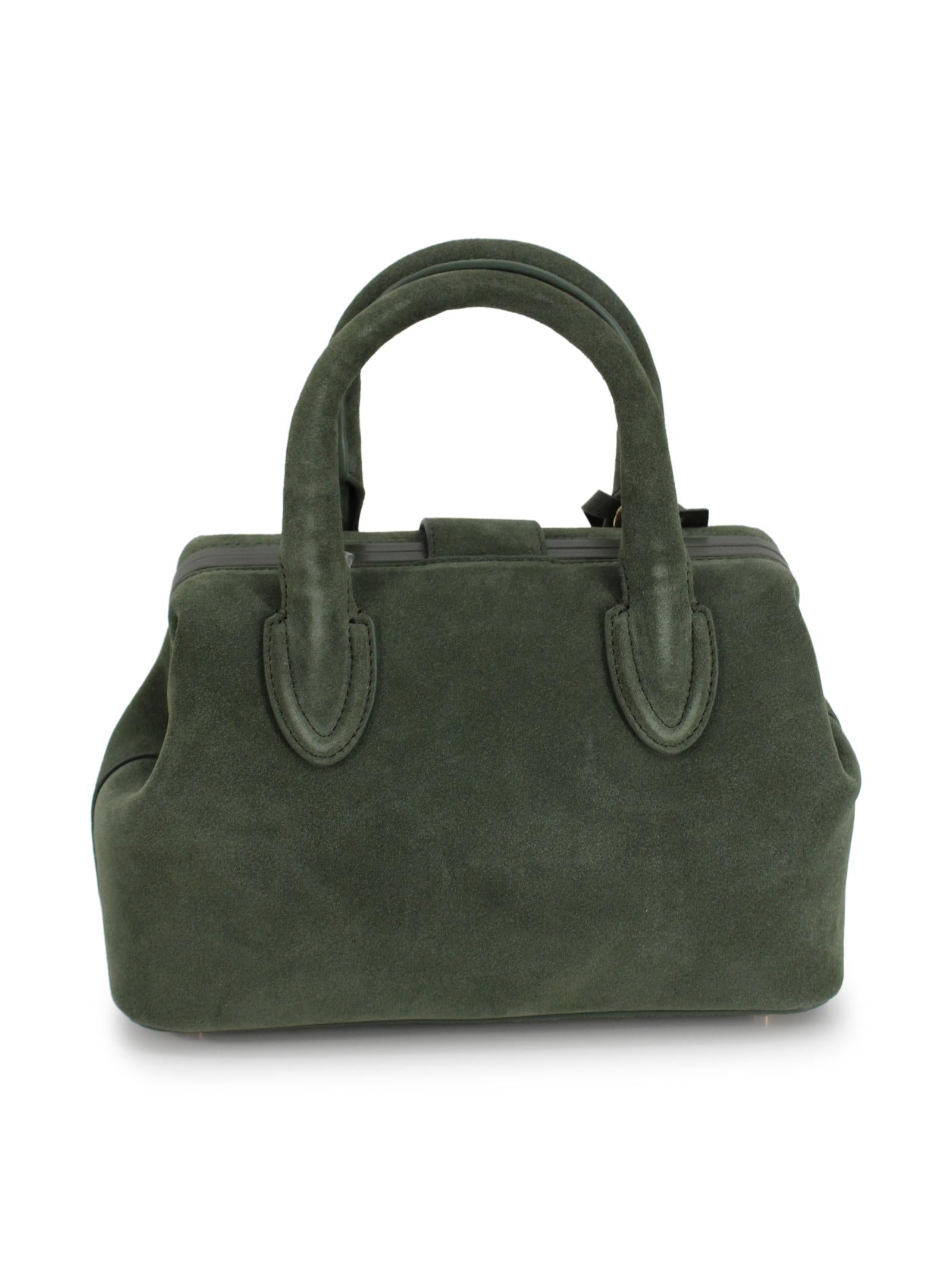 Small suede doctor bag SCHELL LEATHER COMPANY SRL DOCTOR BAG SMALL B00100E00238 