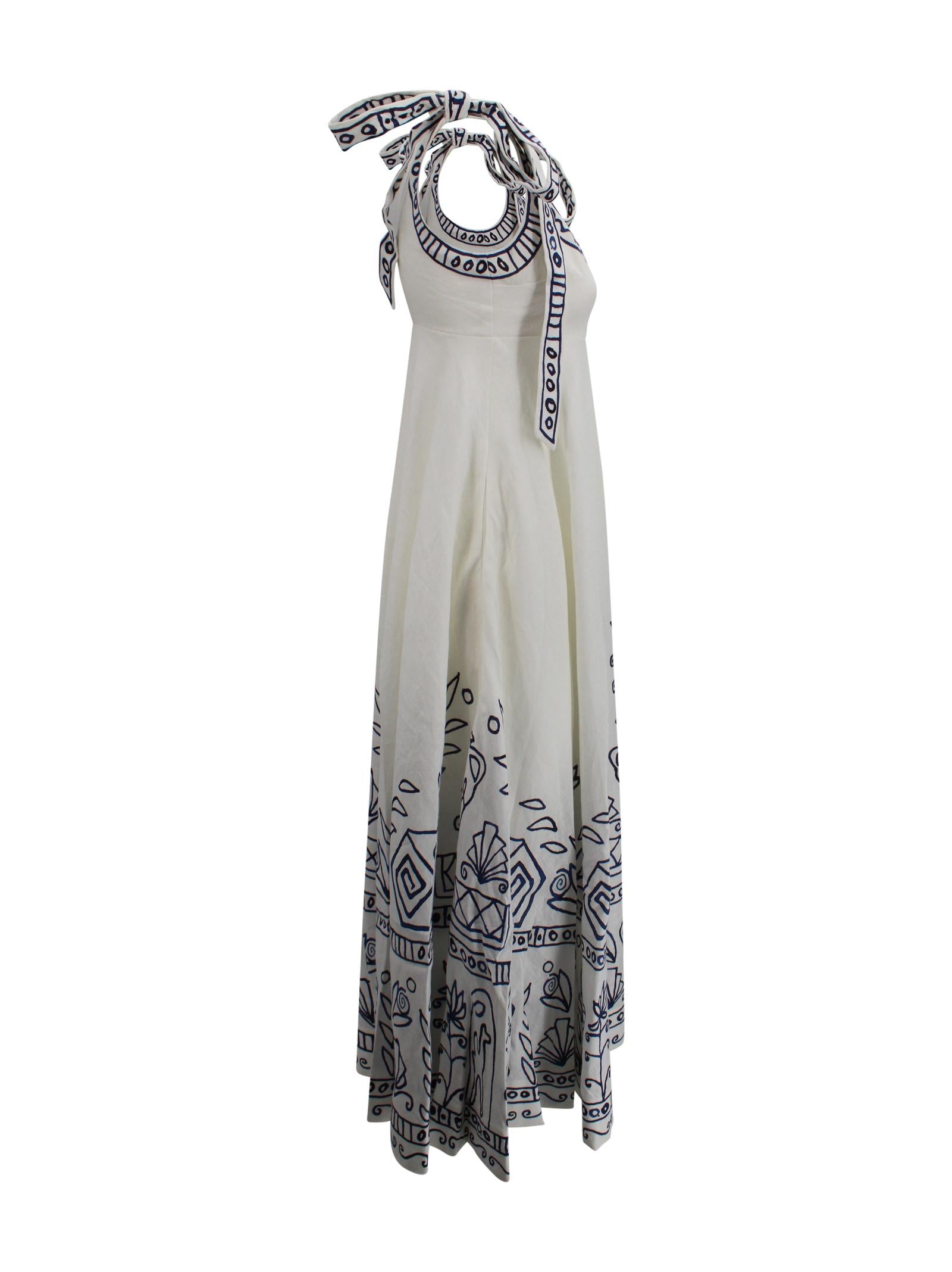 Abito midi Leela con stampa grafica Alemais 6078D 02 