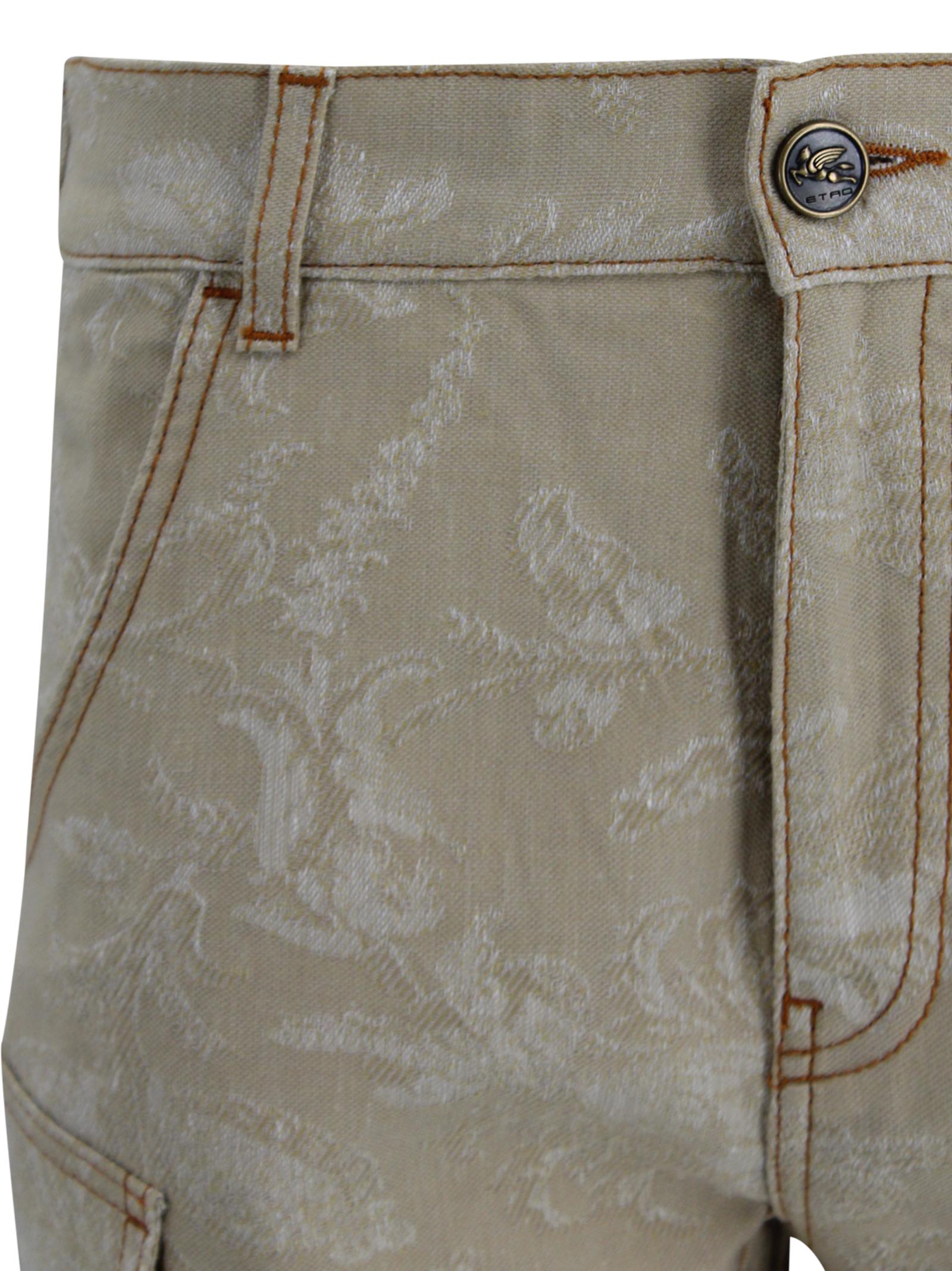 Pantaloni Cargo con Motivo Floreale Jacquard Etro Milano WRNB0033 99TJEK7S9820 