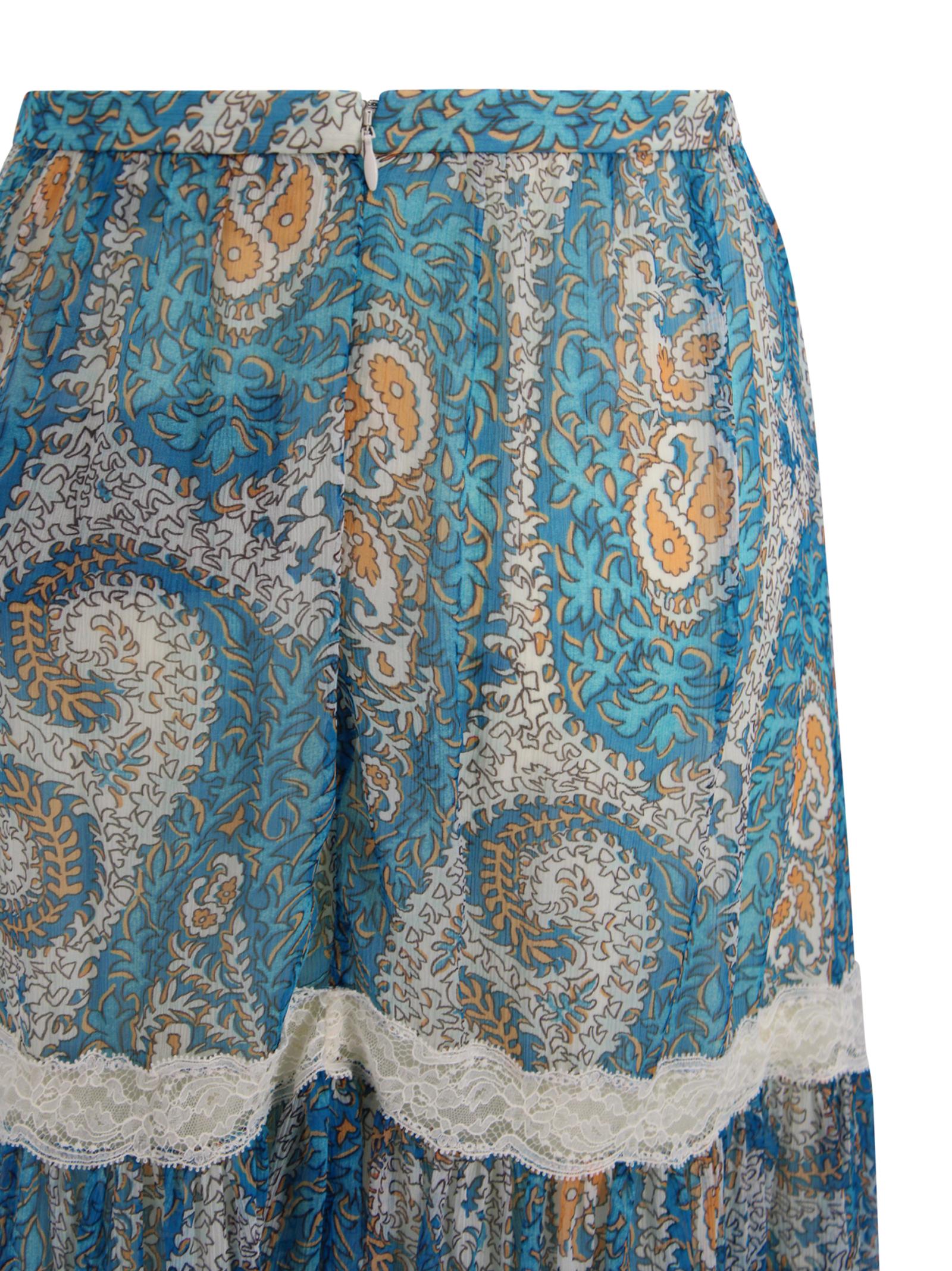 Gonna Lunga con Stampa Paisley Etro Milano WRFA0183 99SA101X0809 