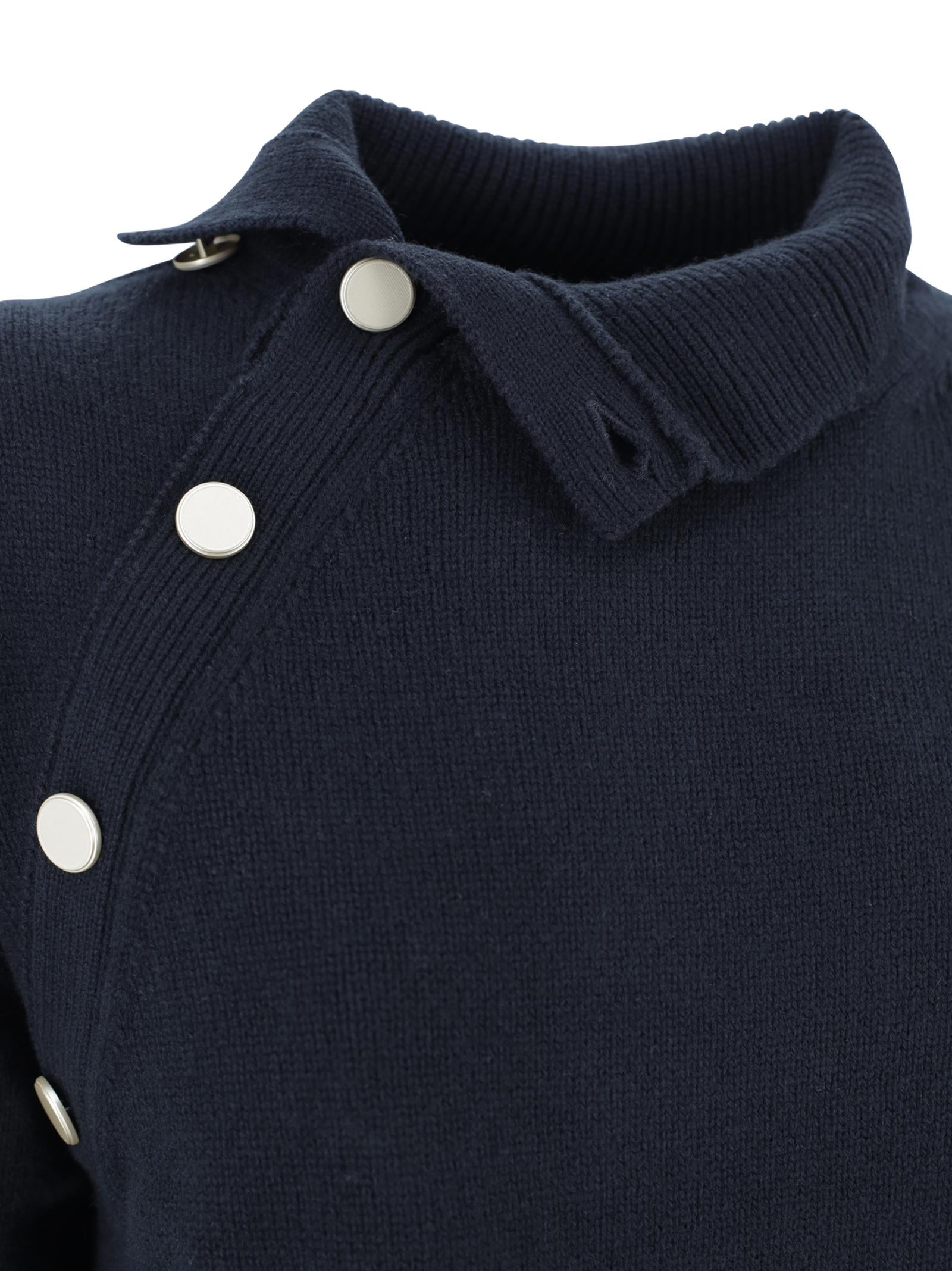 Maglia collo alto con bottoni Kujten F4804 81 