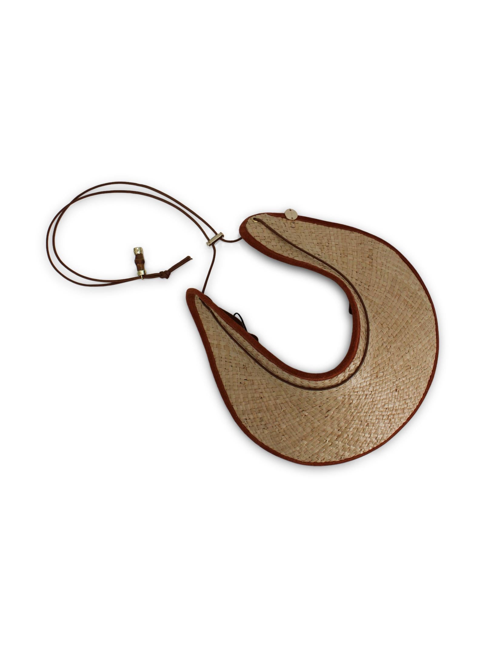 Visiera in Raffia con Dettagli in Camoscio CATARZI P26CAT32 NACTU 