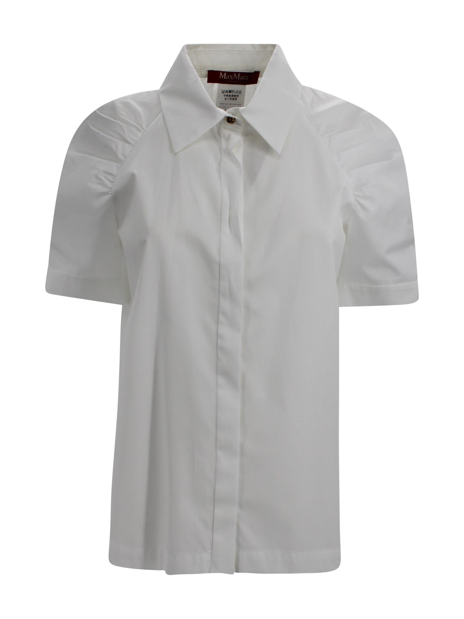 Camicia in popeline di cotone Max Mara Studio 2616111032600 001 