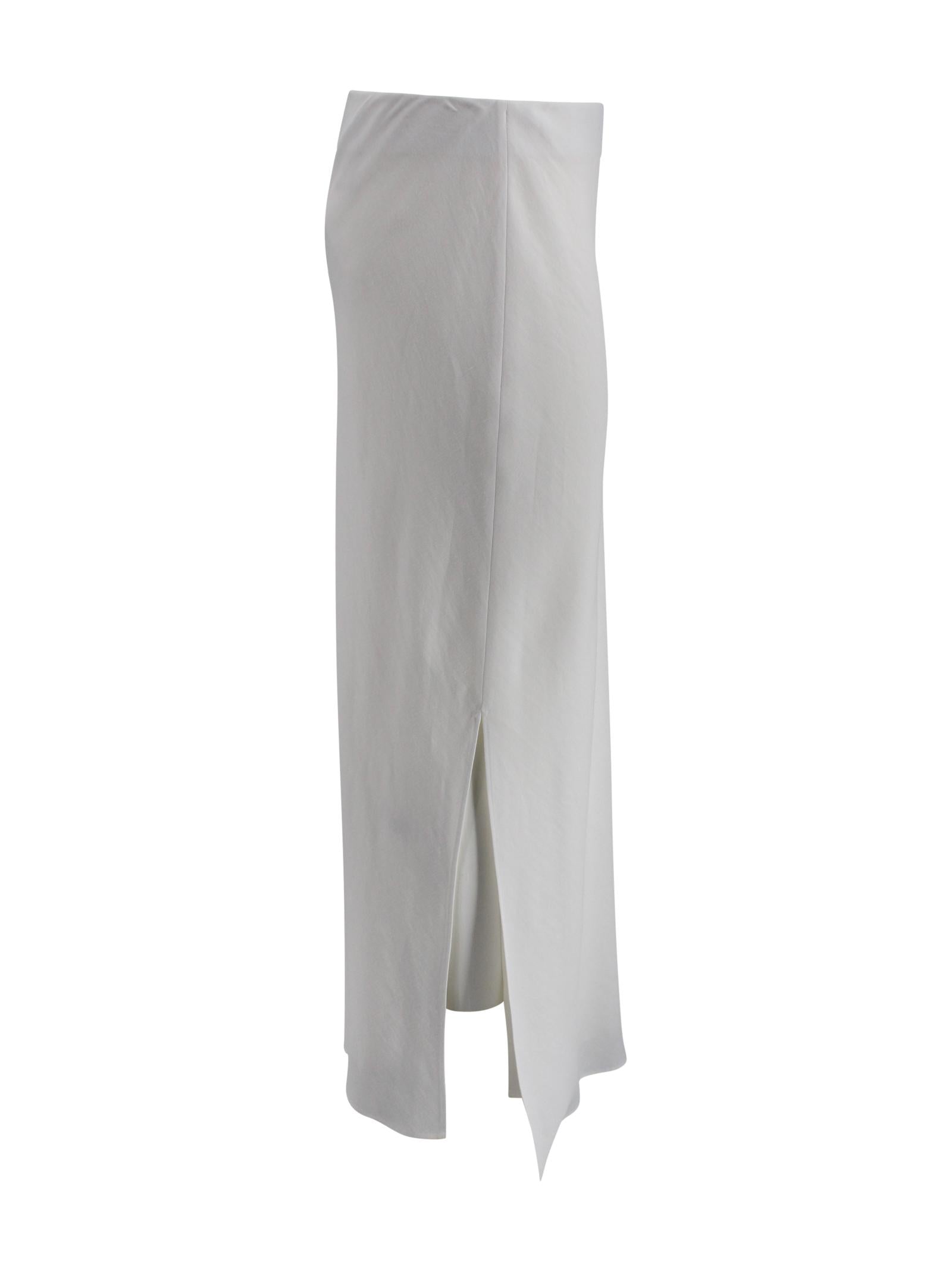 Gonna lunga con spacco laterale Brunello Cucinelli MH126G3396 C600 