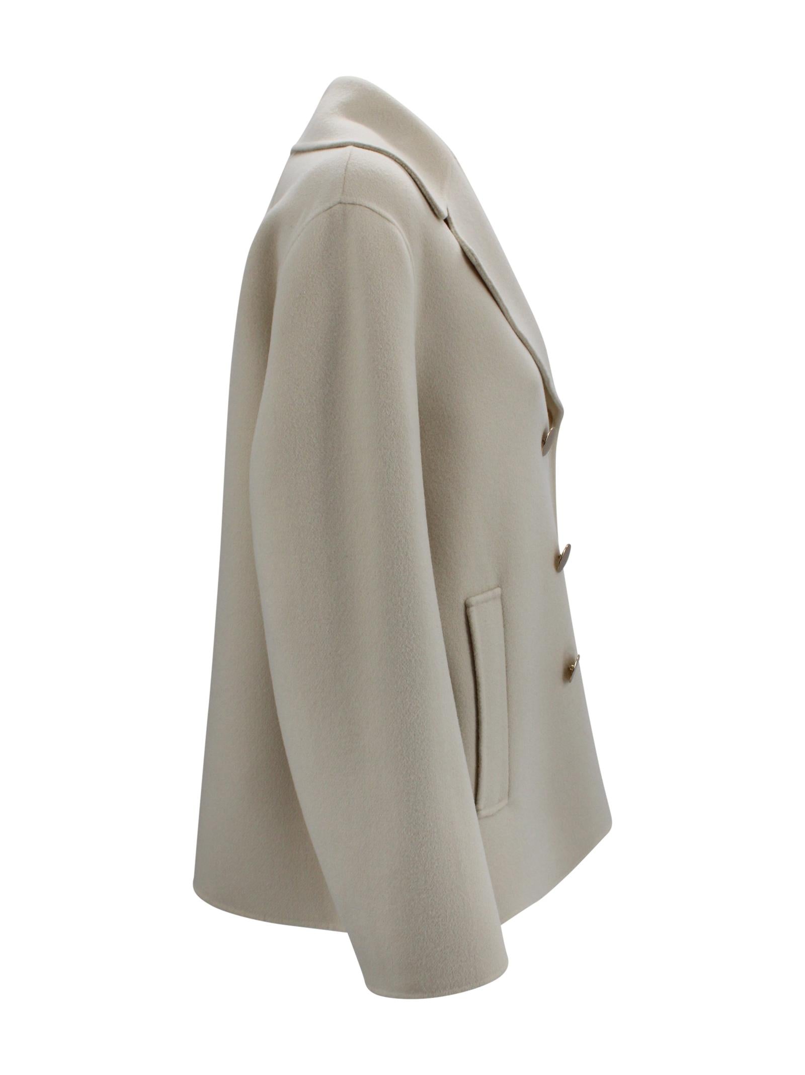 Giacca doppiopetto caban in lana cucita a mano S MAXMARA 1 2619041041600 077 