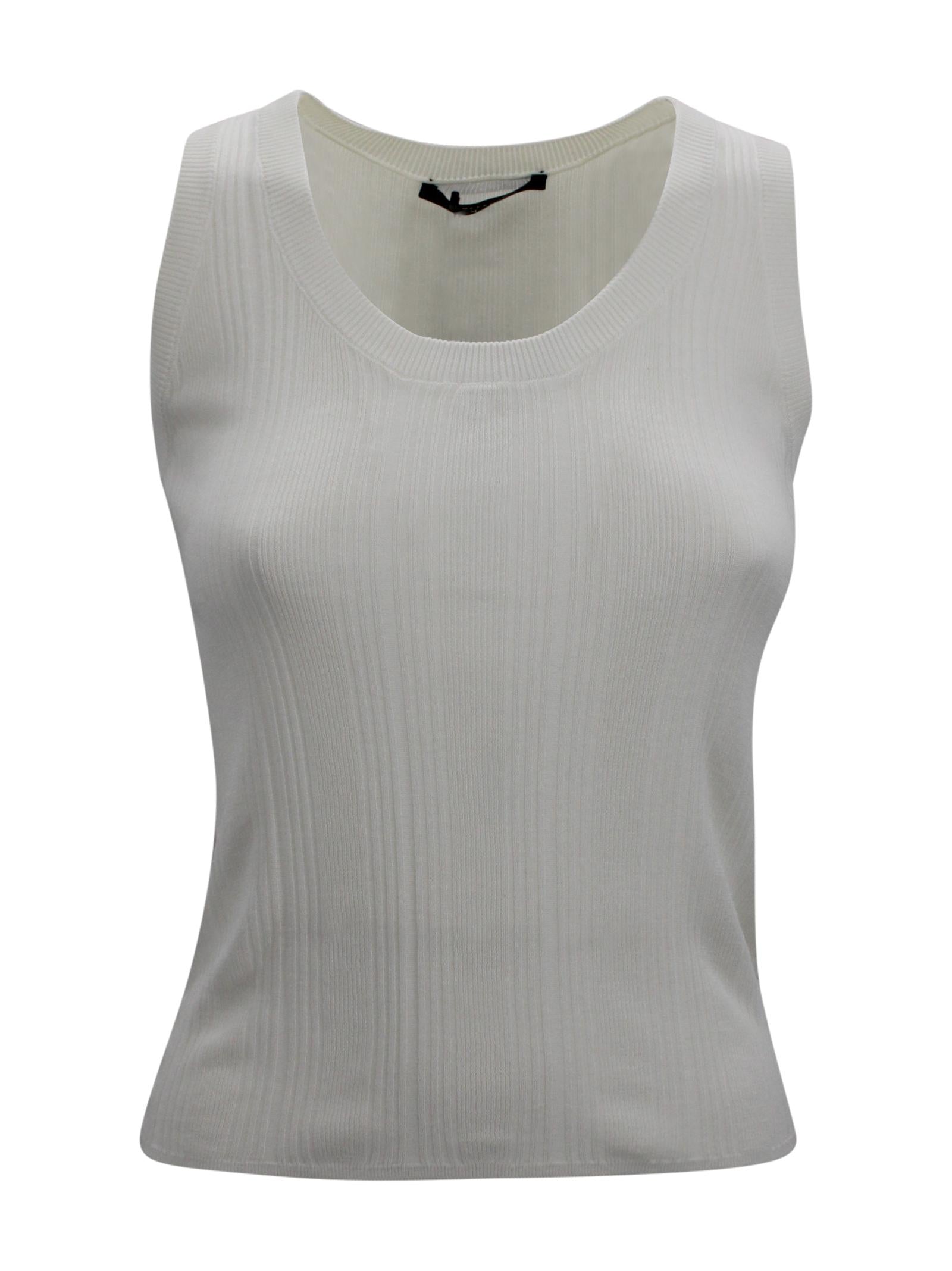 Top in cotone stretch a costine Max Mara Weekend 2615361012600 001 