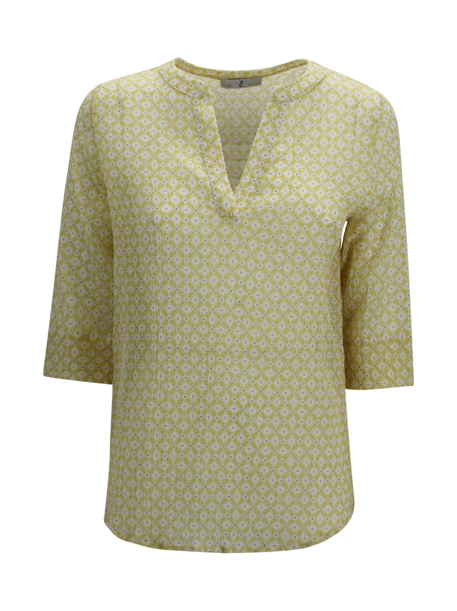 Polo in Lino con Scollo a V Whyci WH1503 6043 