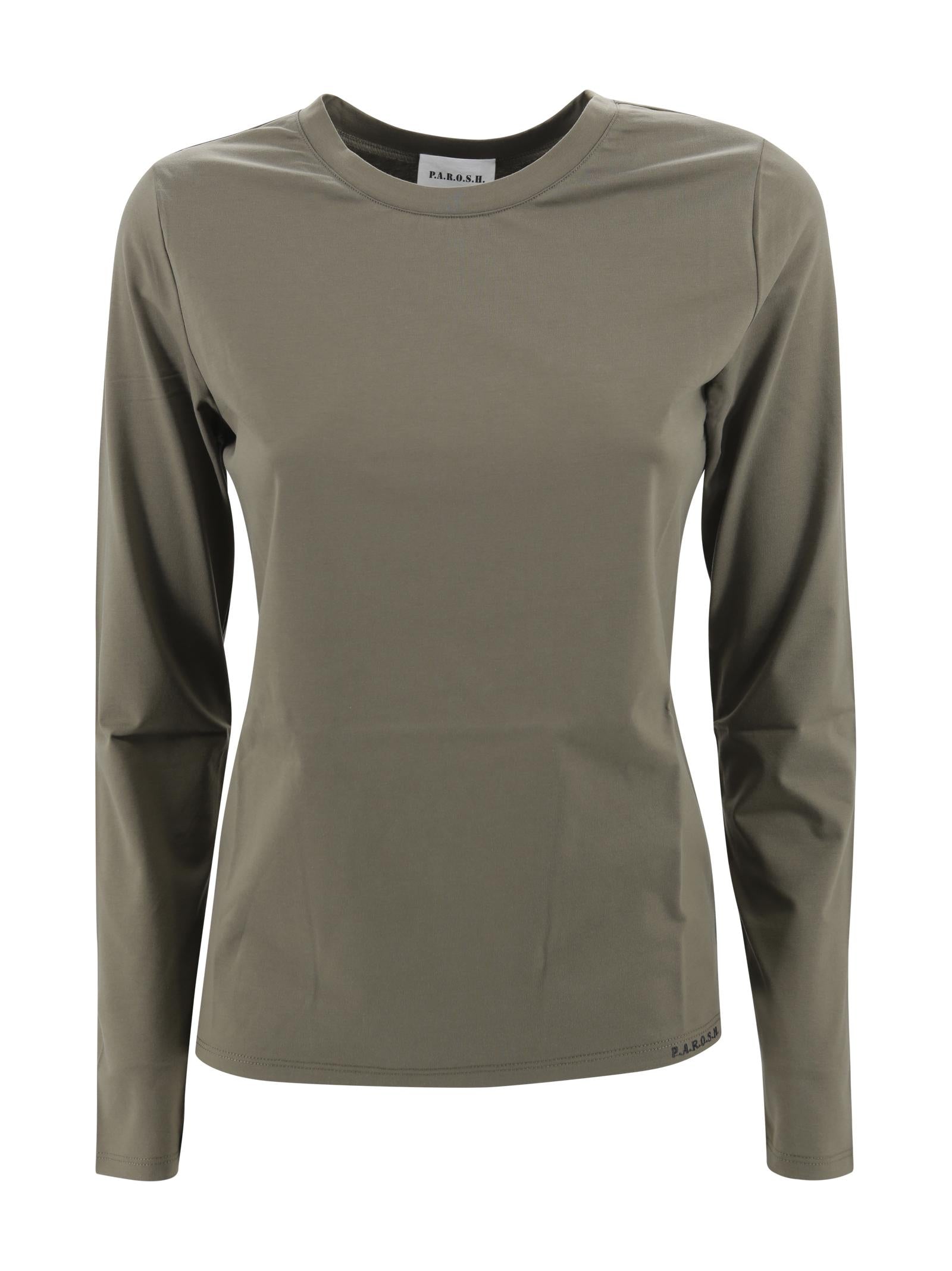 T-shirt in cotone con ricamo P.A.R.O.S.H. D170521 007 