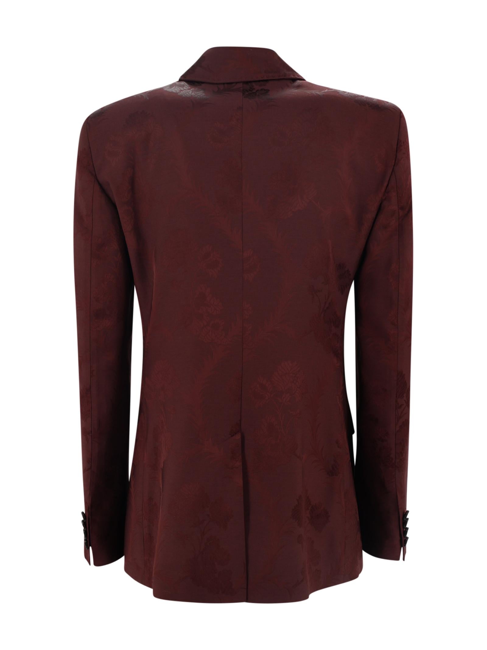 Giacca doppiopetto motivo jacquard floreale Etro Milano WRCA0010 99TJB41M5039 