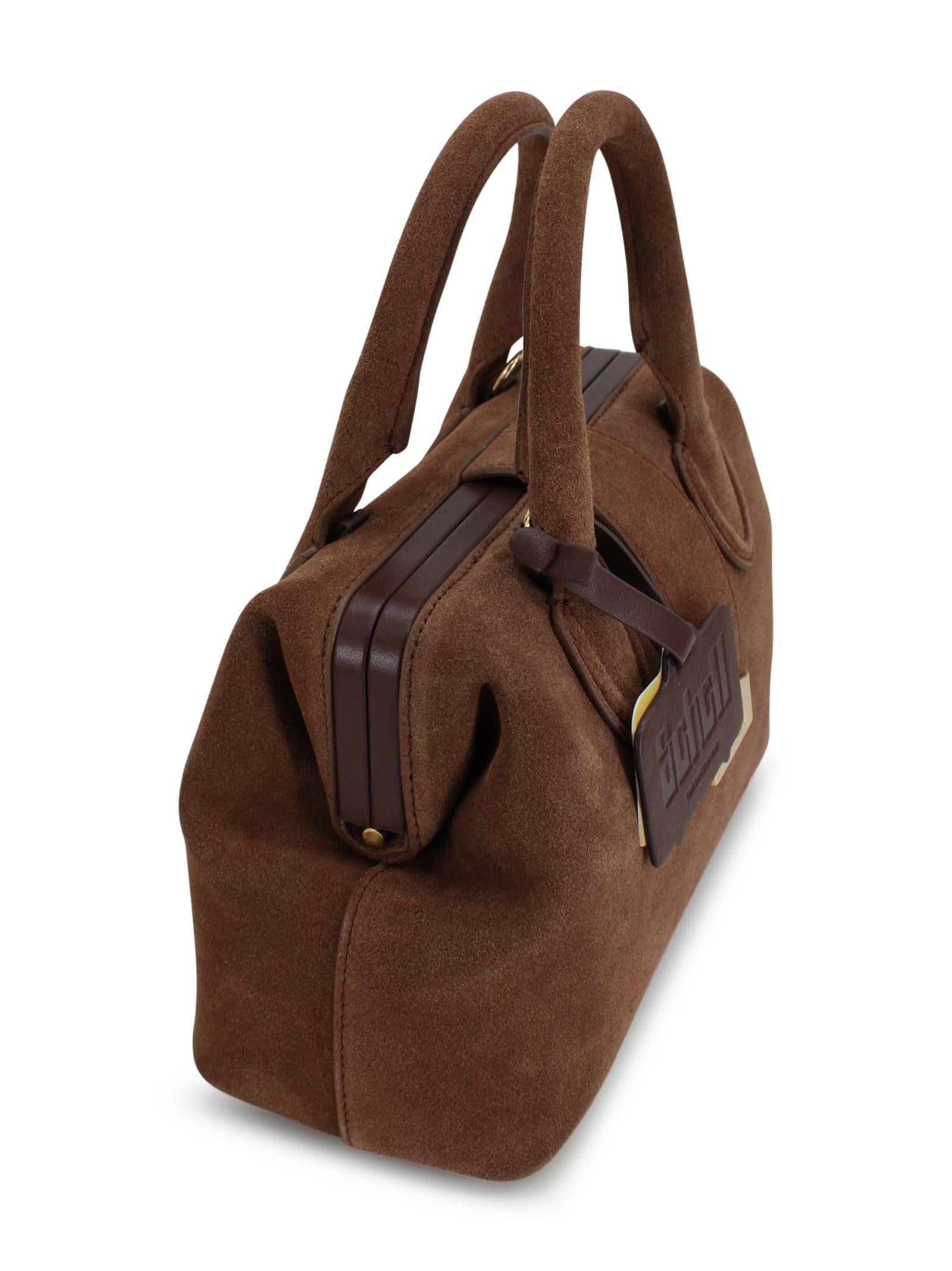 Small suede doctor bag SCHELL LEATHER COMPANY SRL DOCTOR BAG SMALL B00100H05120 