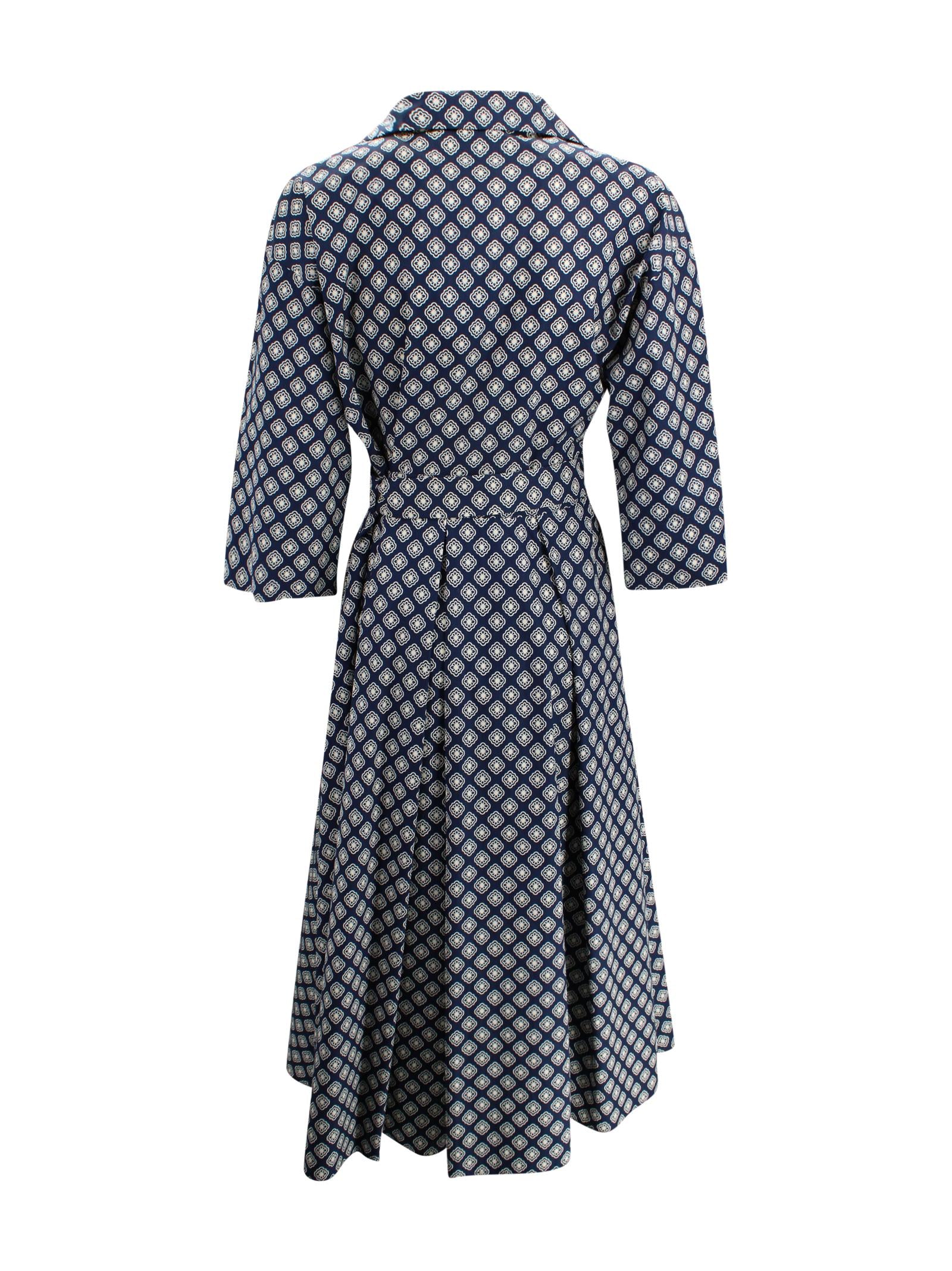 Abito in Cotone Motivo Geometrico Max Mara Weekend 2615221102600 007 