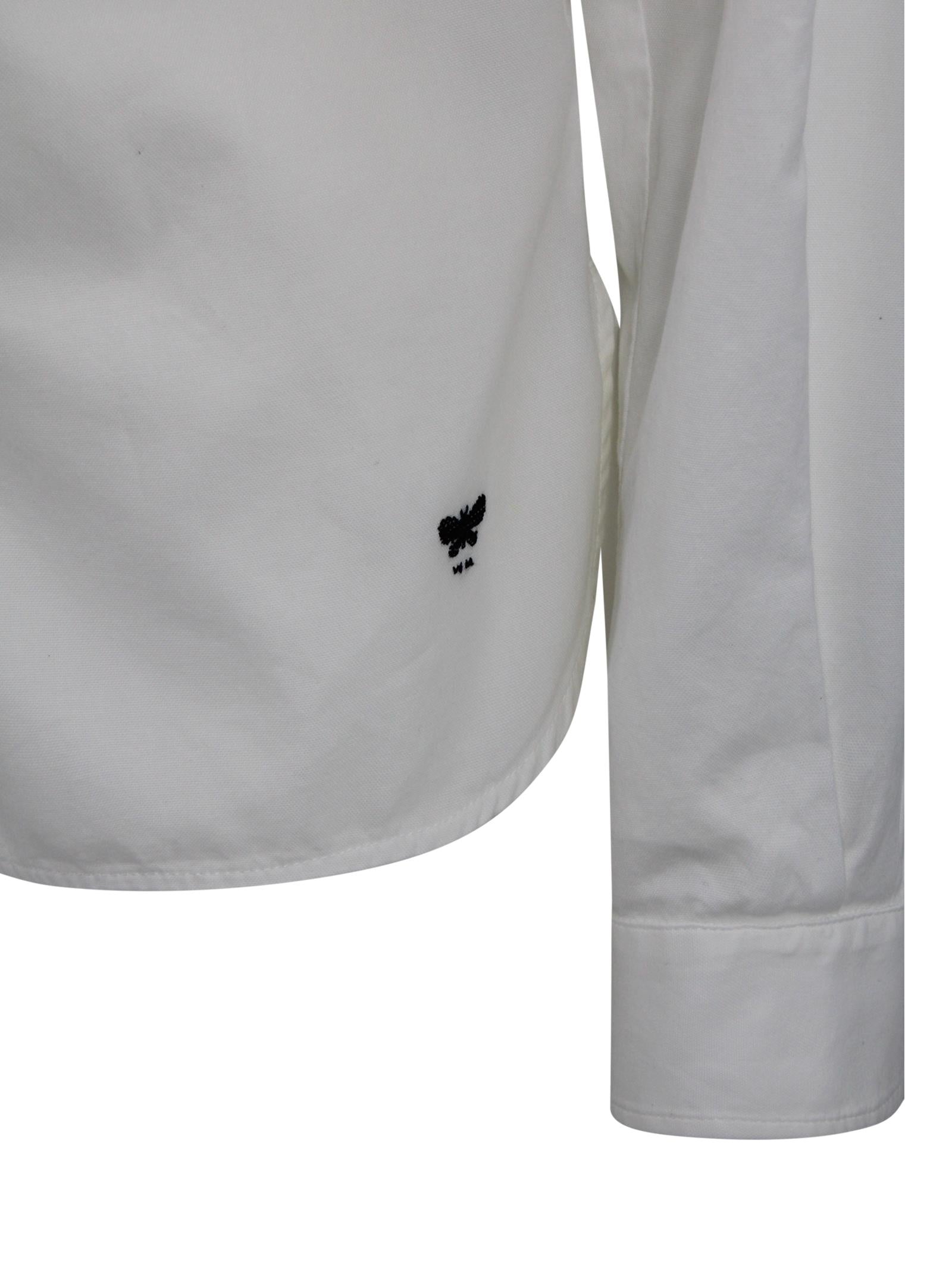 Camicia classica con logo ricamato Max Mara Weekend 2615111041600 001 