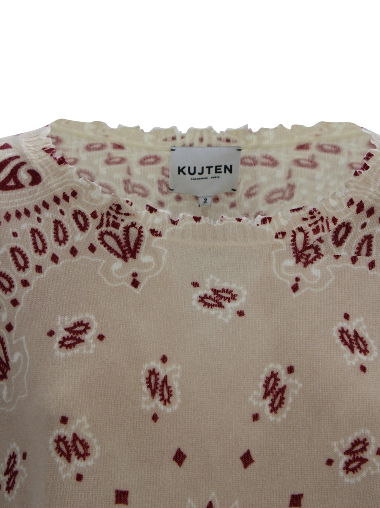 Maglia in cashmere con stampa Kujten F2913 2238 