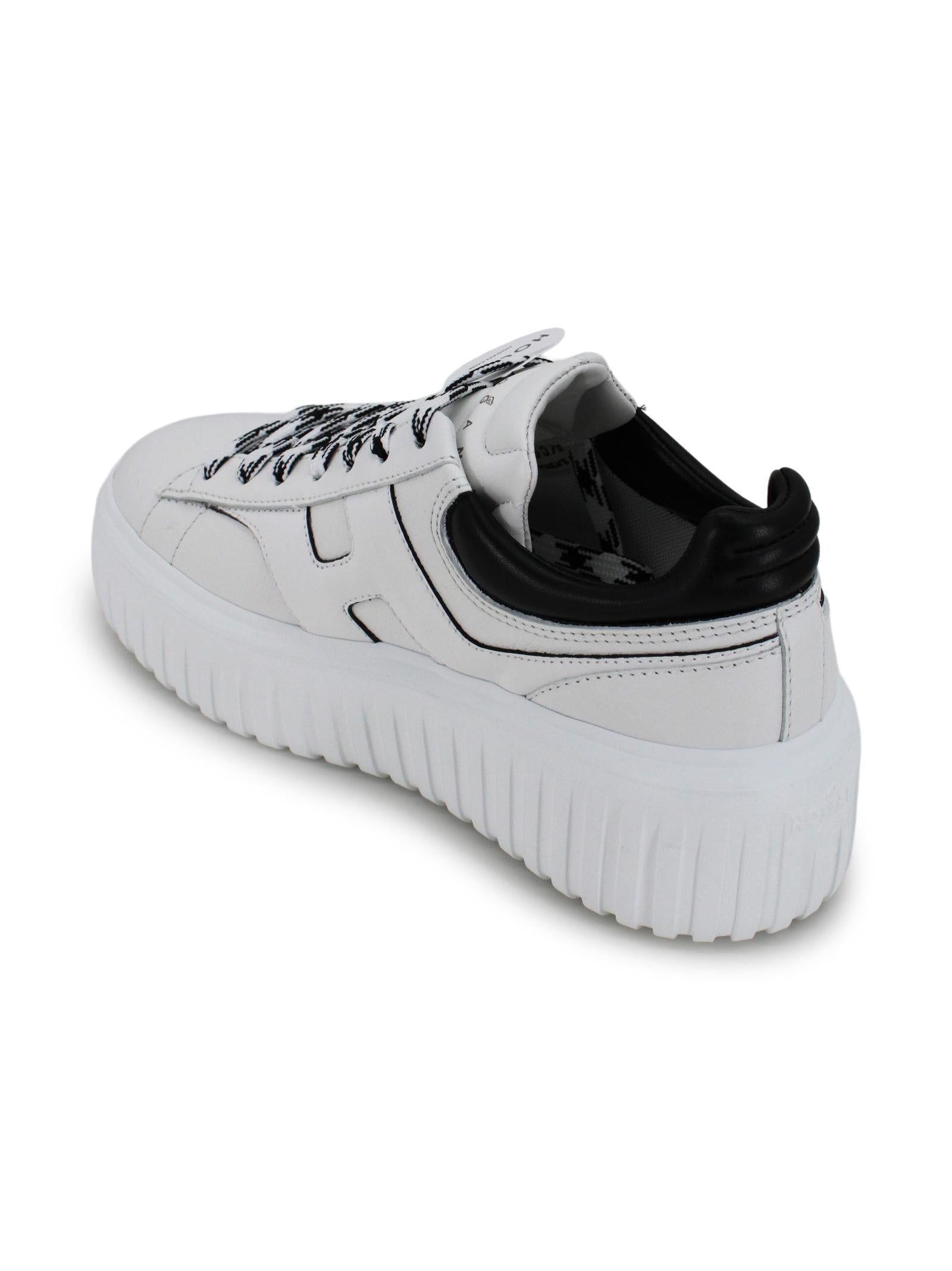 Sneakers in pelle con suola plateau HOGAN HXW6450FE93UY80001 B001 