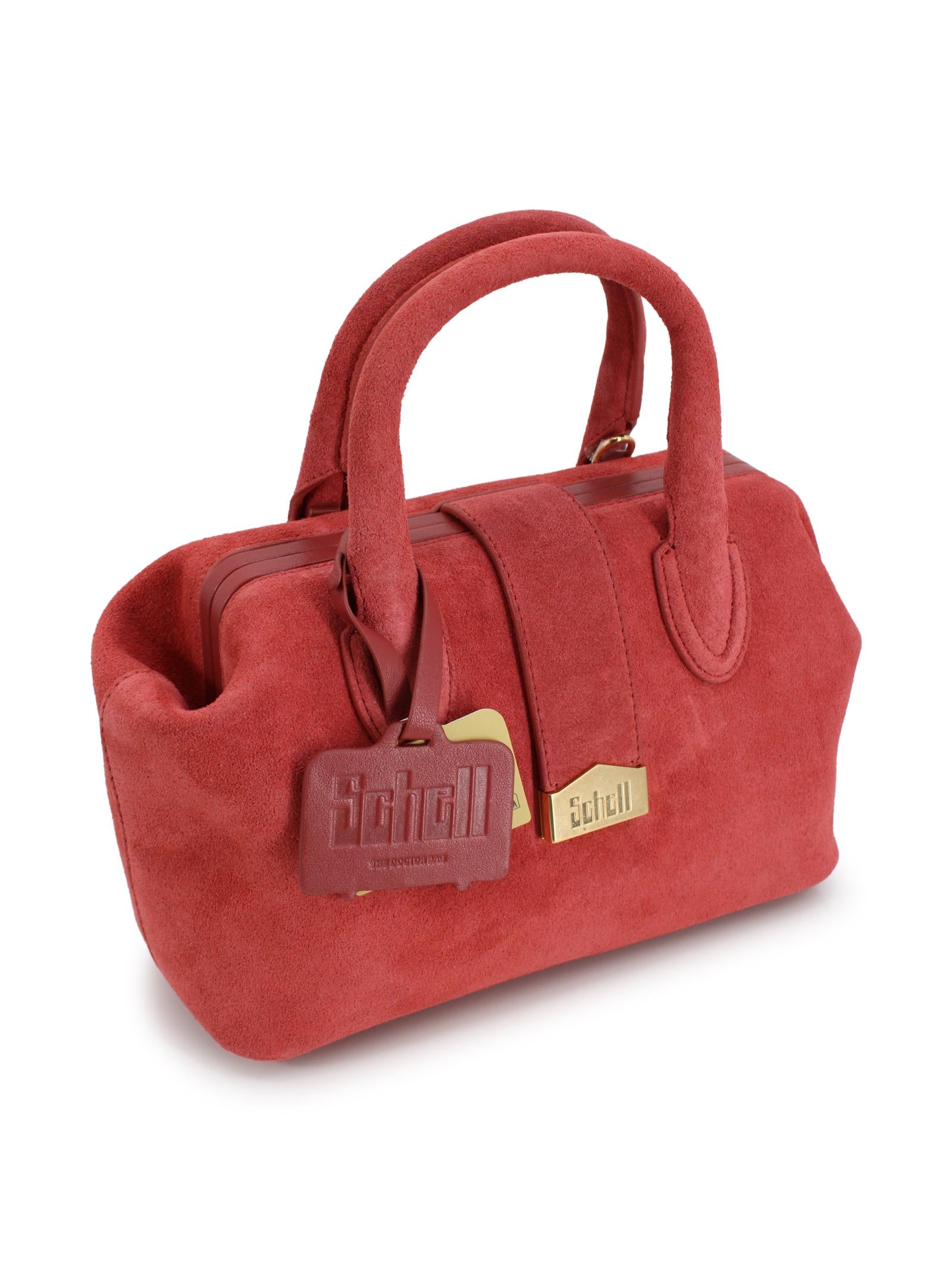 Small suede doctor bag SCHELL LEATHER COMPANY SRL DOCTOR BAG SMALL B00100C02020 