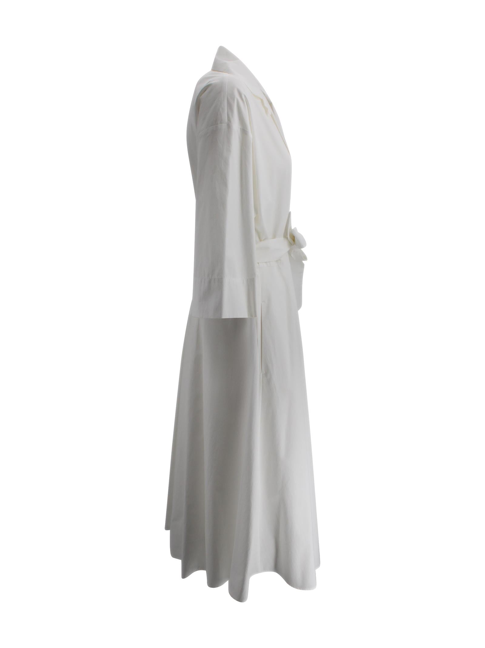 Abito Chemisier Midi in Popeline di Cotone Max Mara Weekend 2615221062600 005 