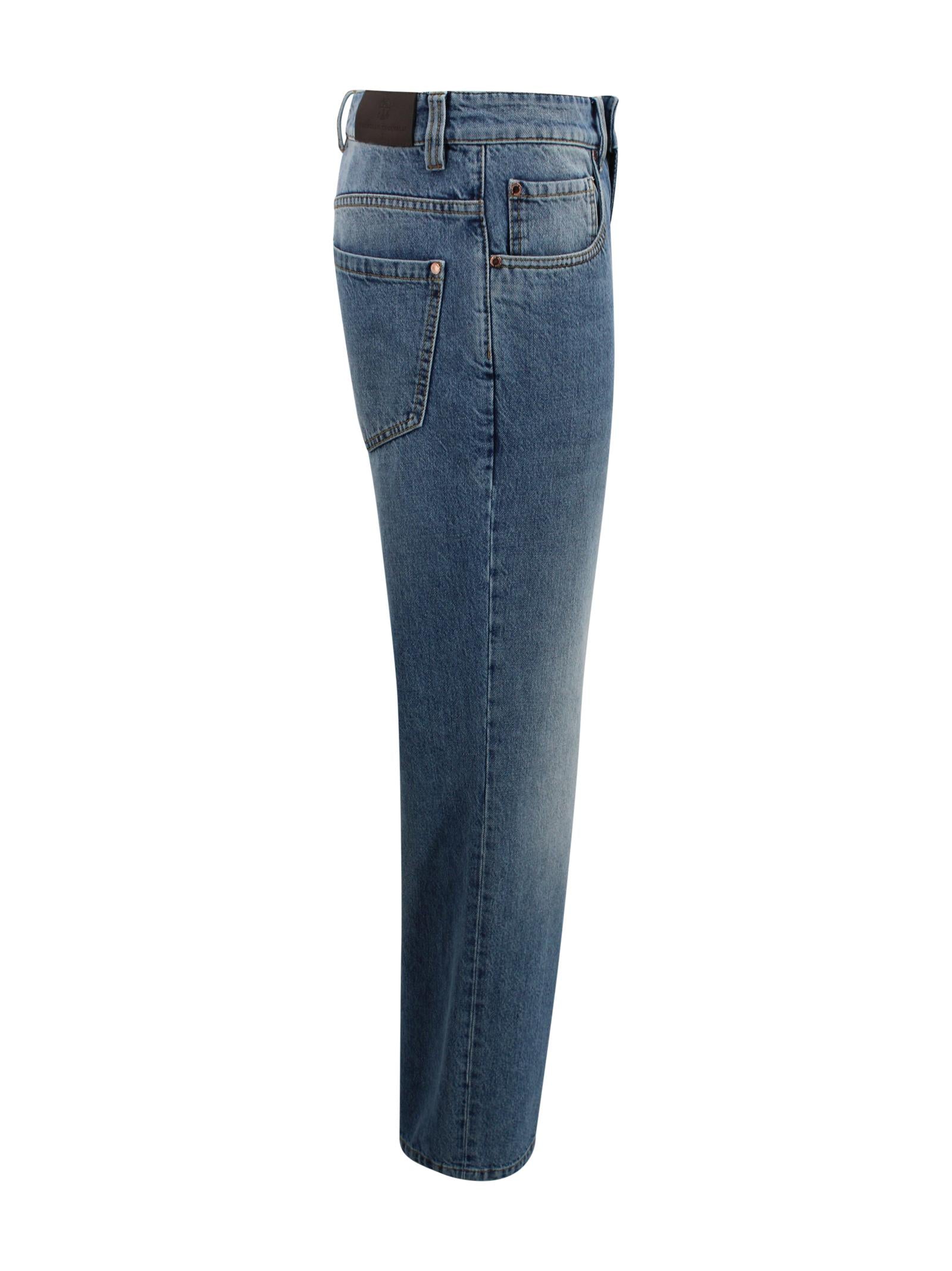 Jeans con design a cinque tasche Brunello Cucinelli MA095P5758 C9012 