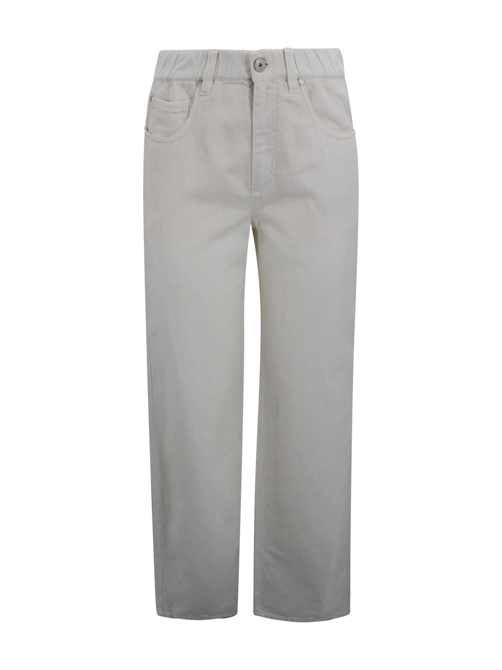 Pantaloni con bottoni e dettaglio Monili Brunello Cucinelli ML996P4053 C1101 