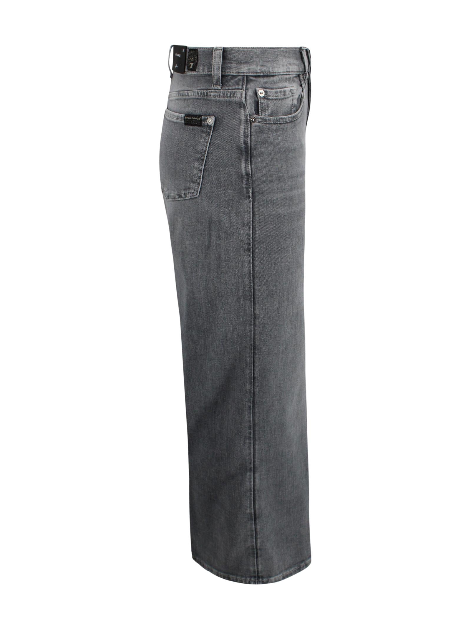 Pantaloni a vita media con lunghezza alla caviglia 7 FOR ALL MANKIND 7U6P0R88 3BV 