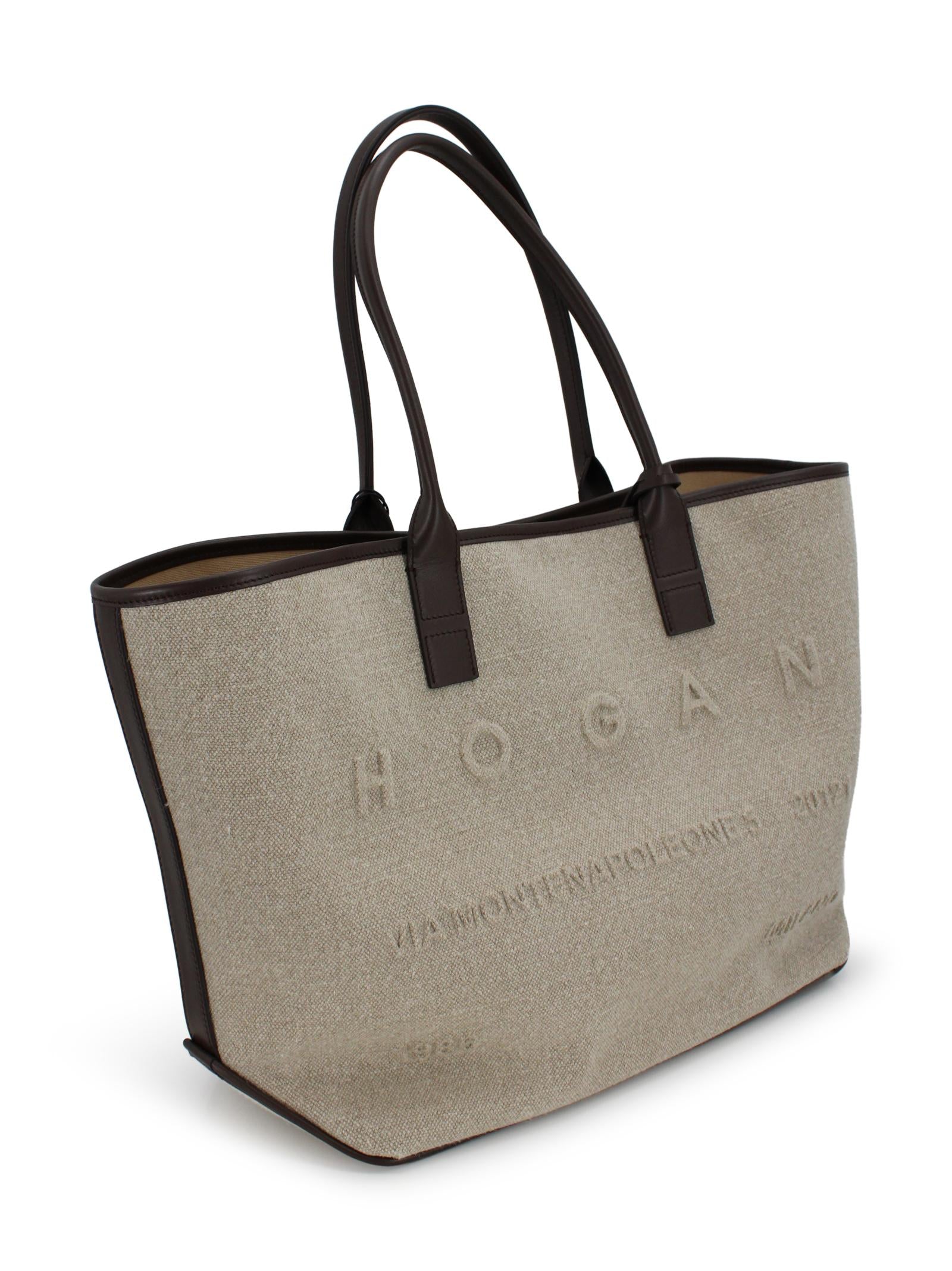 Borsa tote con logo goffrato HOGAN KWB01TA4300UW87E03  