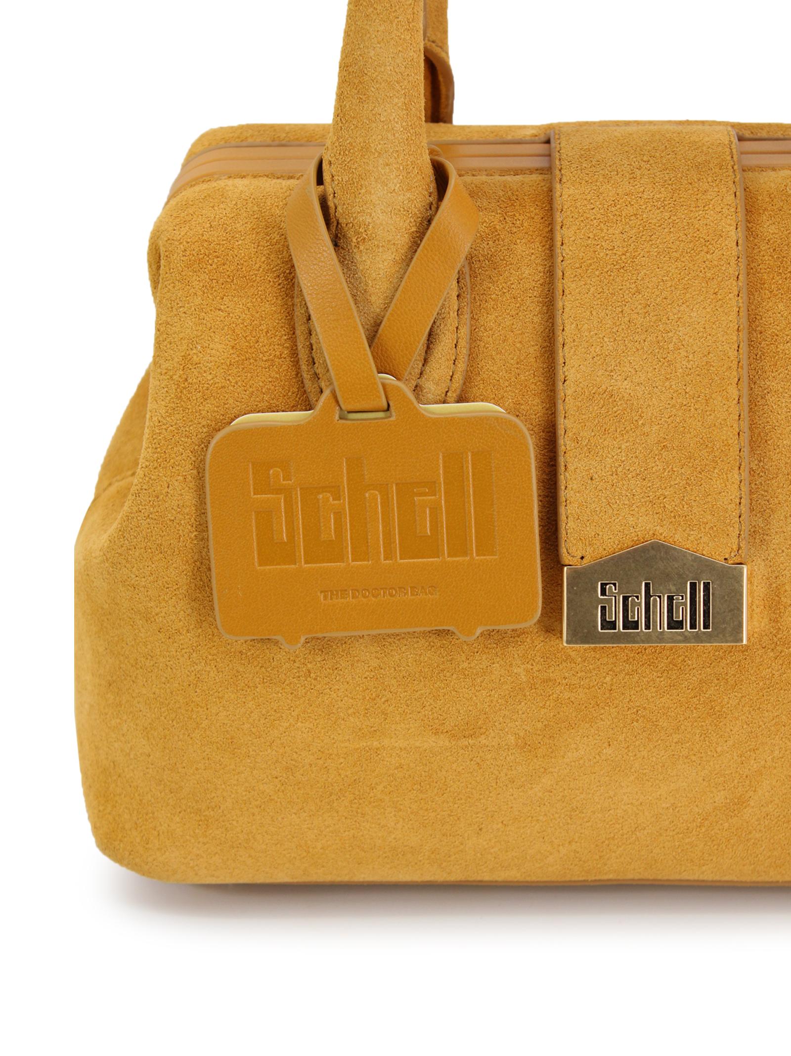 Small suede doctor bag SCHELL LEATHER COMPANY SRL DOCTOR BAG SMALL B00100B01406 