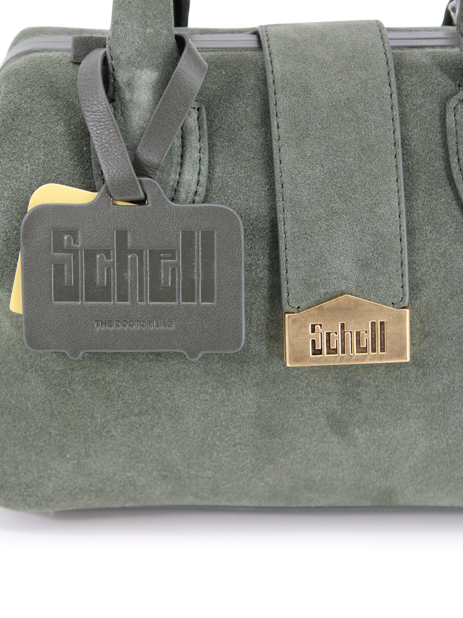 Small suede doctor bag SCHELL LEATHER COMPANY SRL DOCTOR BAG SMALL B00100E00238 