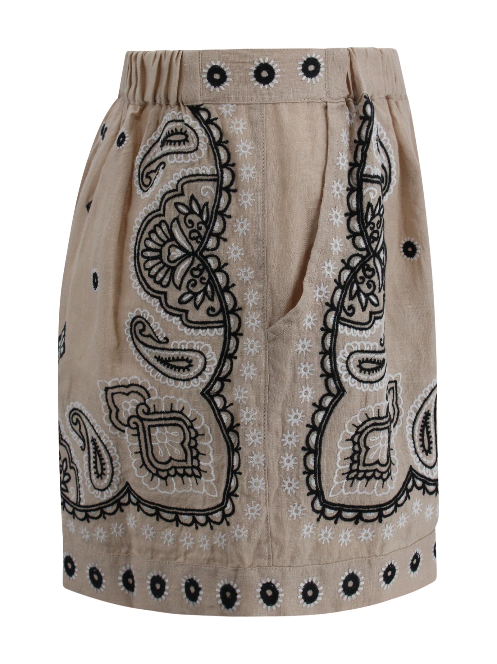 Short Ricamati in Lino e Cotone Luxi of sea BL23  