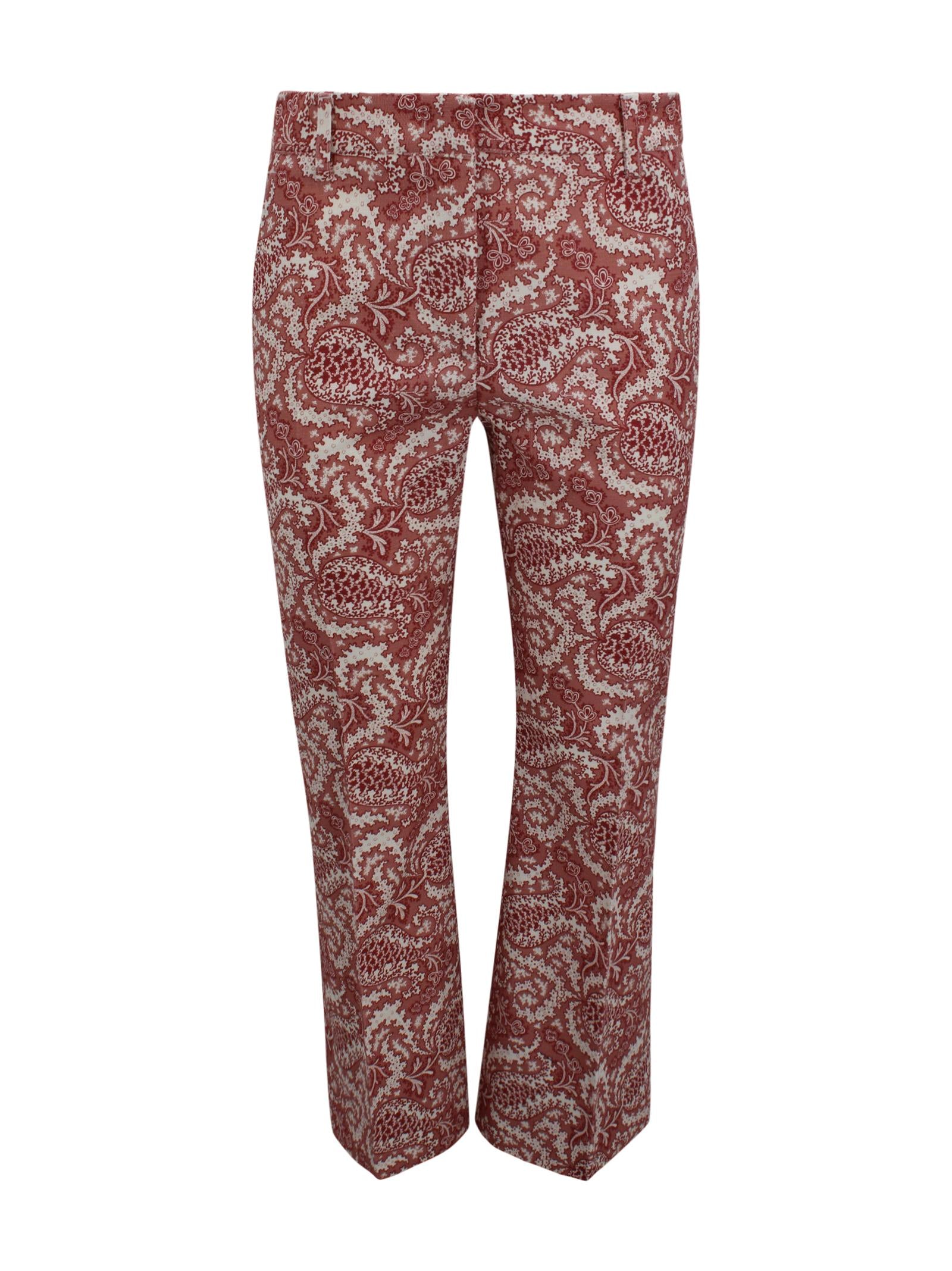 Pantaloni a vita alta con stampa floreale Max Mara Weekend 2615131162600 009 