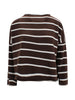 Maglia a righe con scollo a barchetta