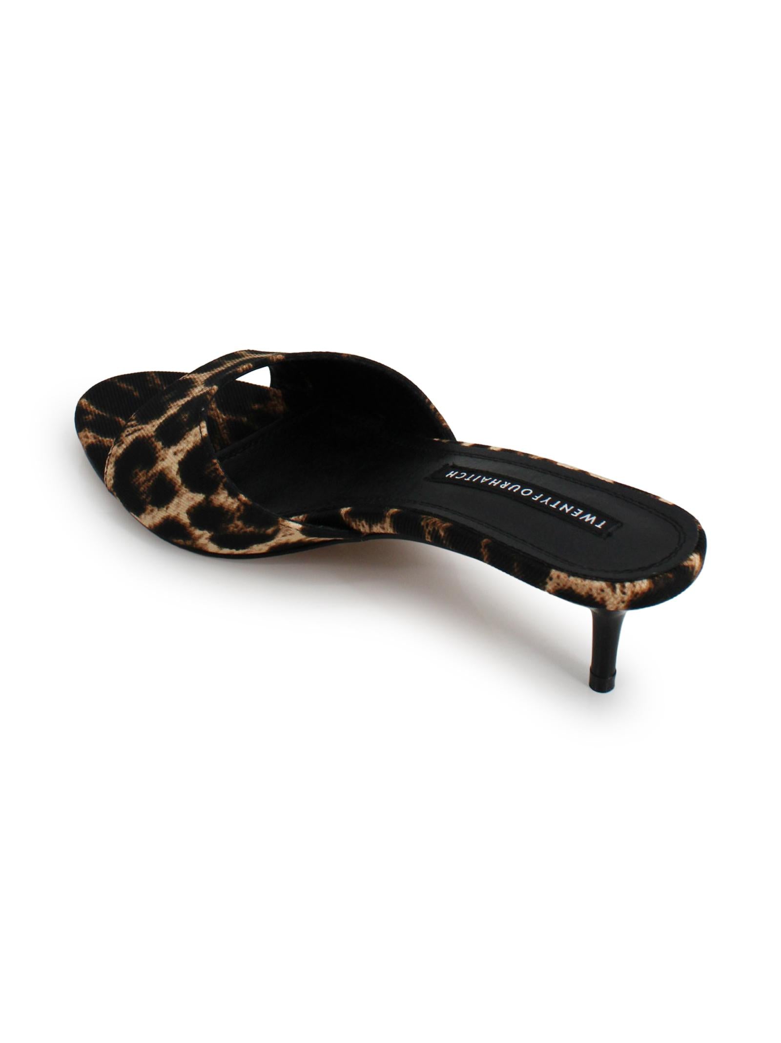 Mule Kitten Heel Animalier Twenty four haitch S0112ANM62P  
