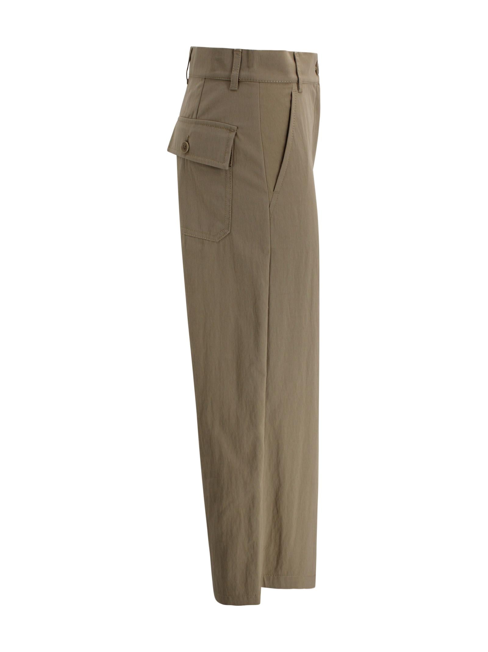 Pantalone wide leg con taglio cropped alla caviglia e piega stirata. Max Mara Weekend 2615131111600 002 