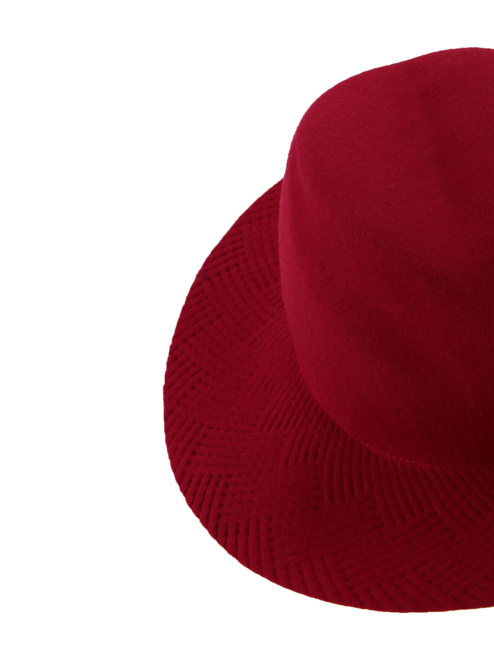 Capello Fedora in lana CATARZI CAT02TOKIO SOLIDCILIEGIA 
