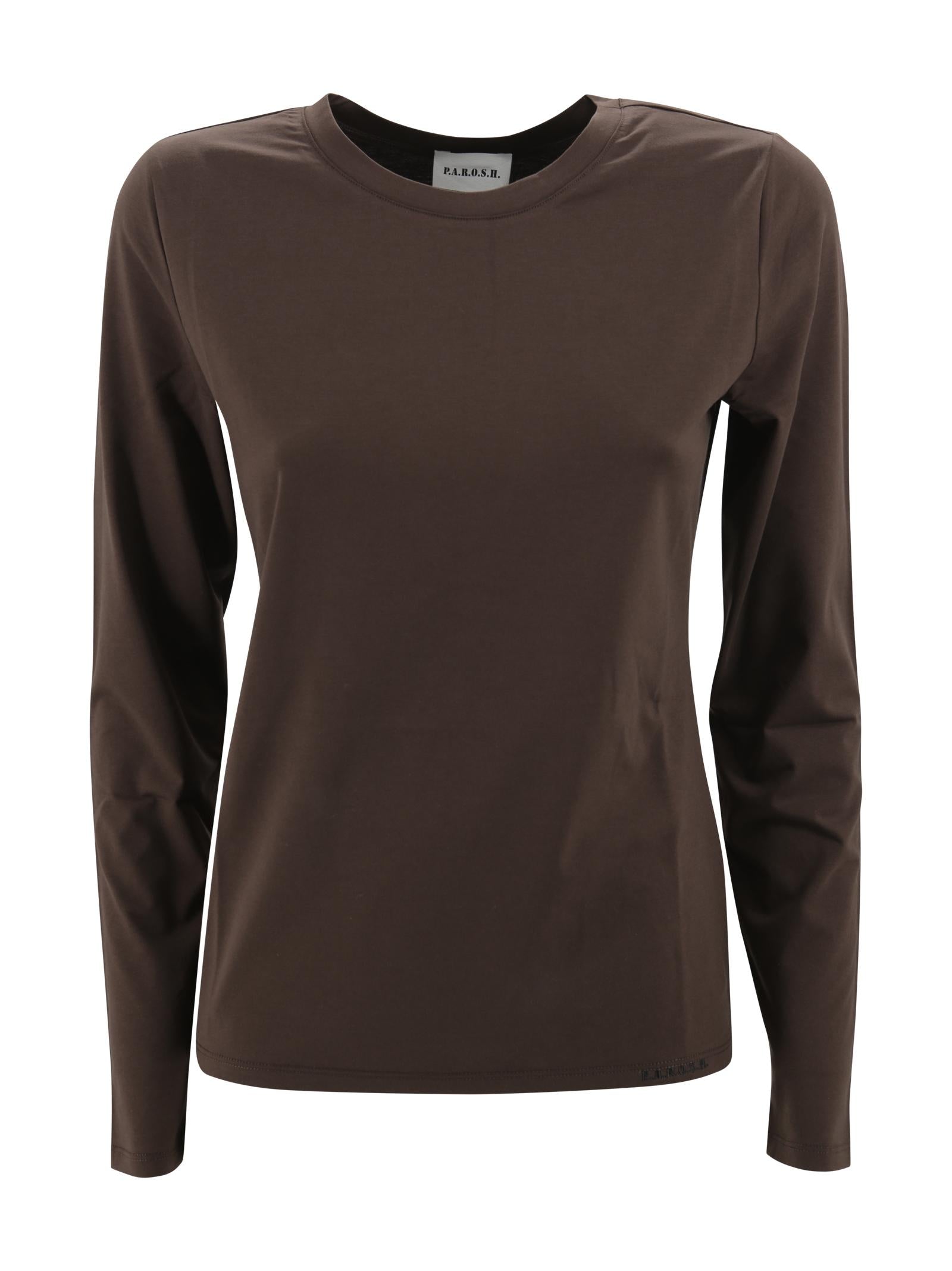 T-shirt in cotone con ricamo P.A.R.O.S.H. D170521 086 