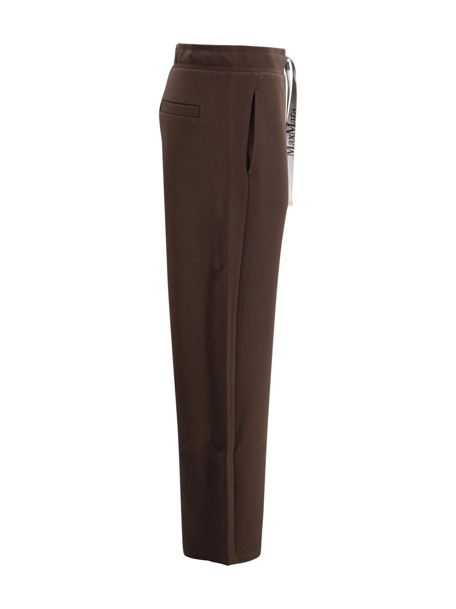 Pantalone wide leg in jersey di cotone tecnico S MAXMARA 1 2619781051600 004 