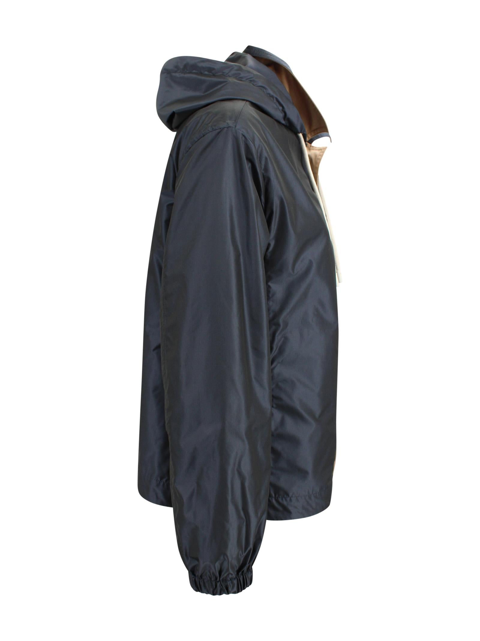 Giacca beige con cappuccio reversibile Herno GC000547D 132382192 
