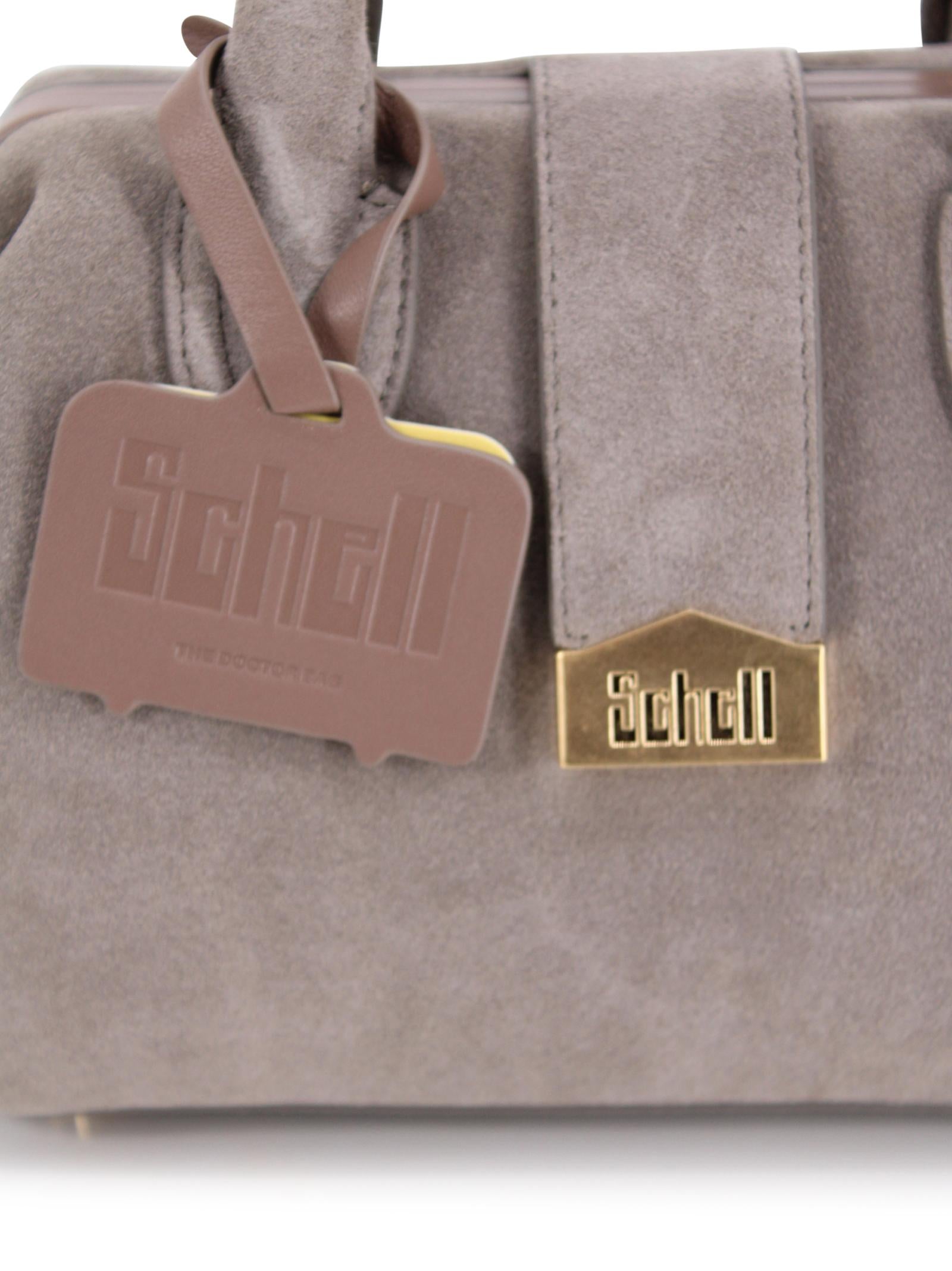 Small suede doctor bag SCHELL LEATHER COMPANY SRL DOCTOR BAG SMALL B00100H05121 