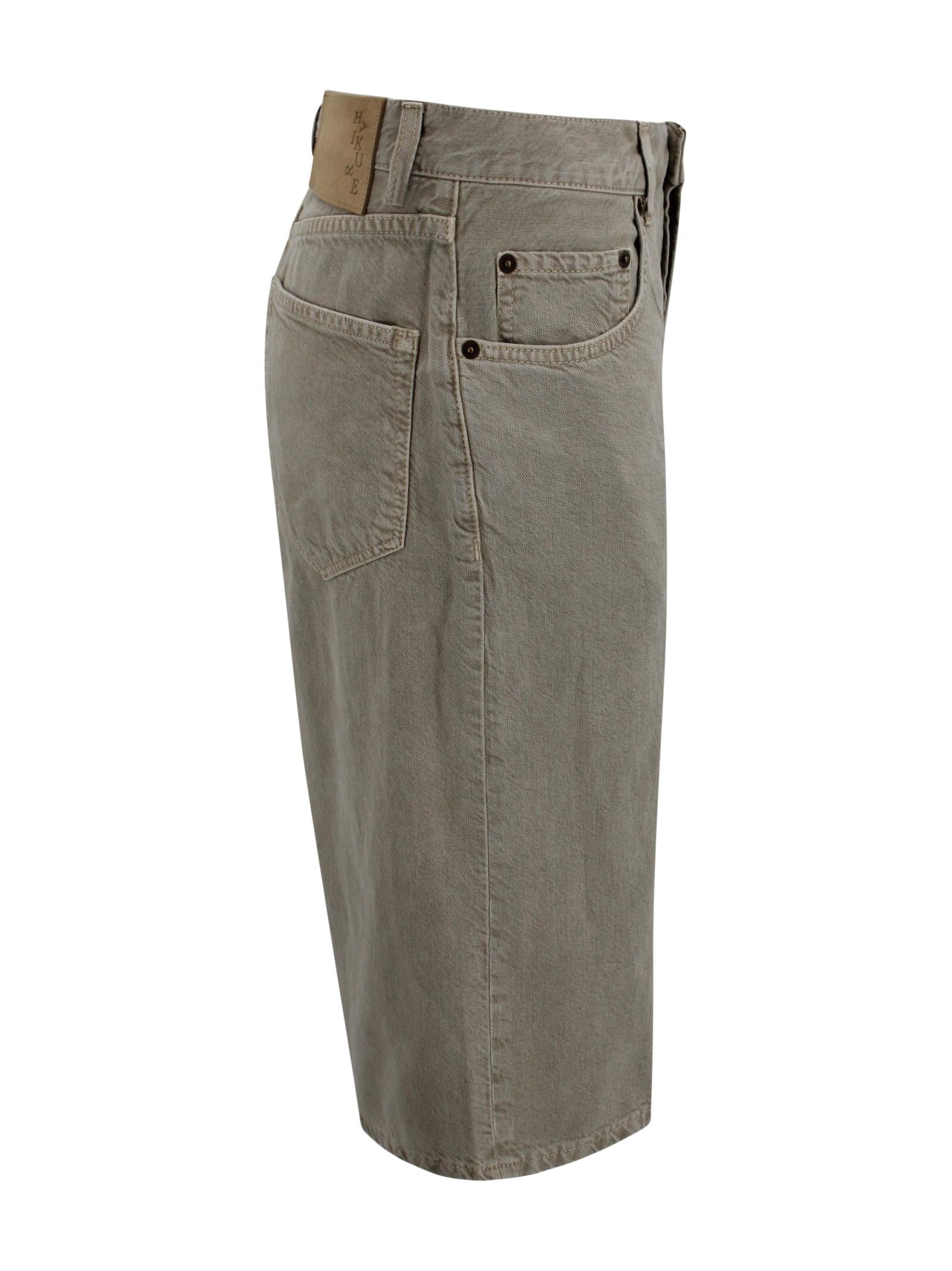 Shorts Becky Twill 45 a cinque tasche Haikure HEW03350GF146PP T0562 