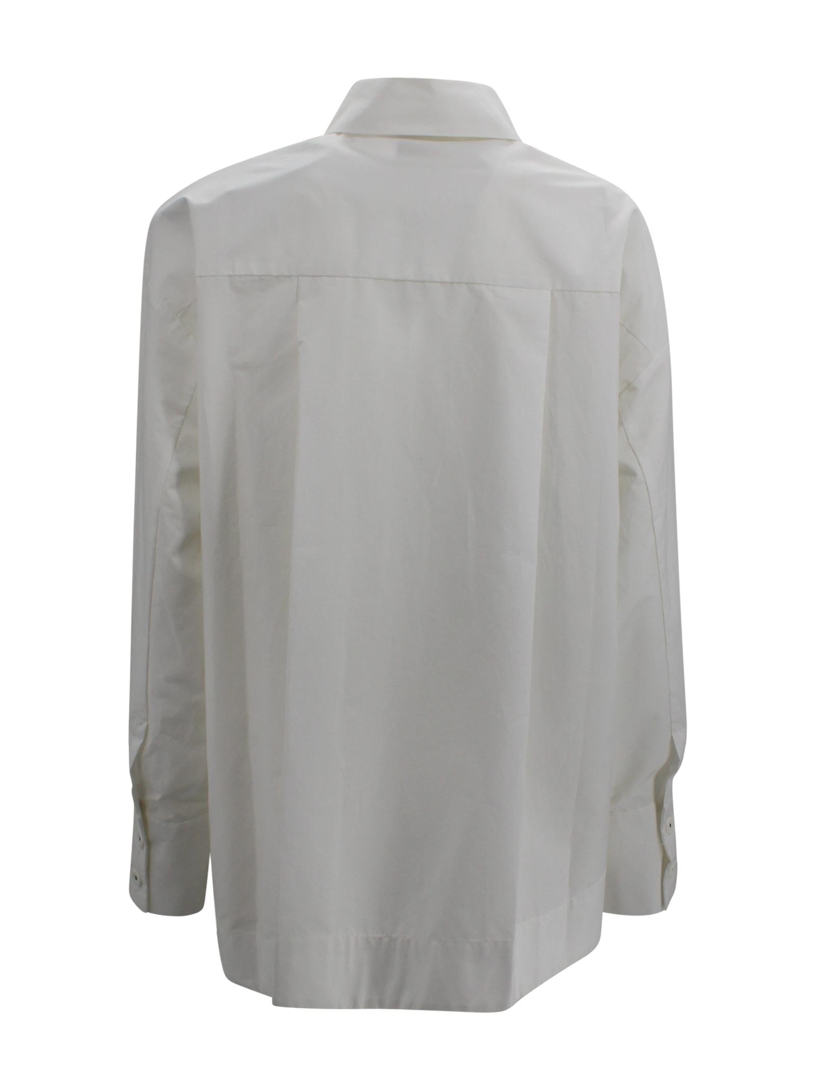 Camicia Bianca con Stampa Floreale Farm Rio 359182 L0036 