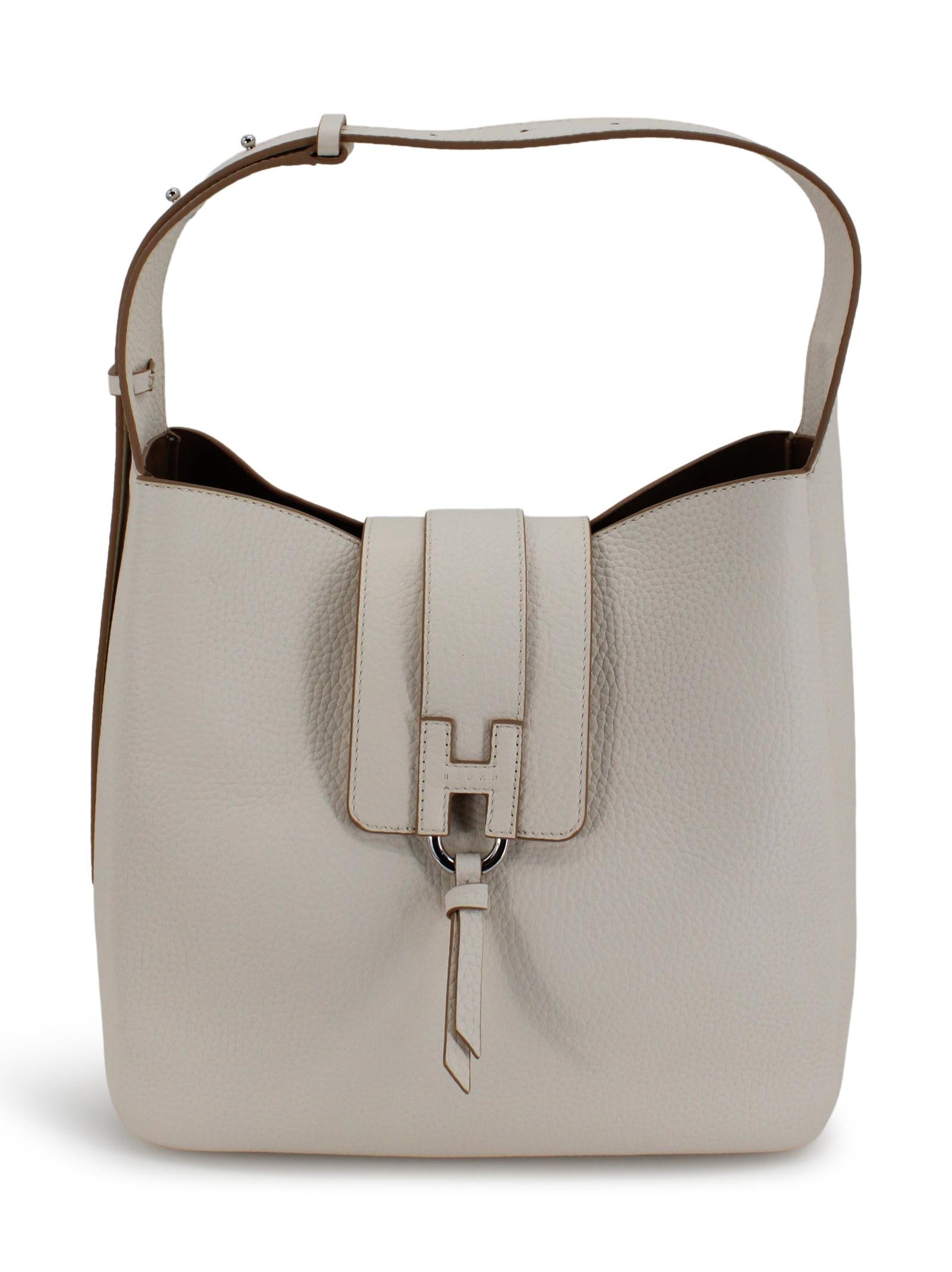 Borsa a spalla con fibbia logata HOGAN KBW01XS0200TH1B013  