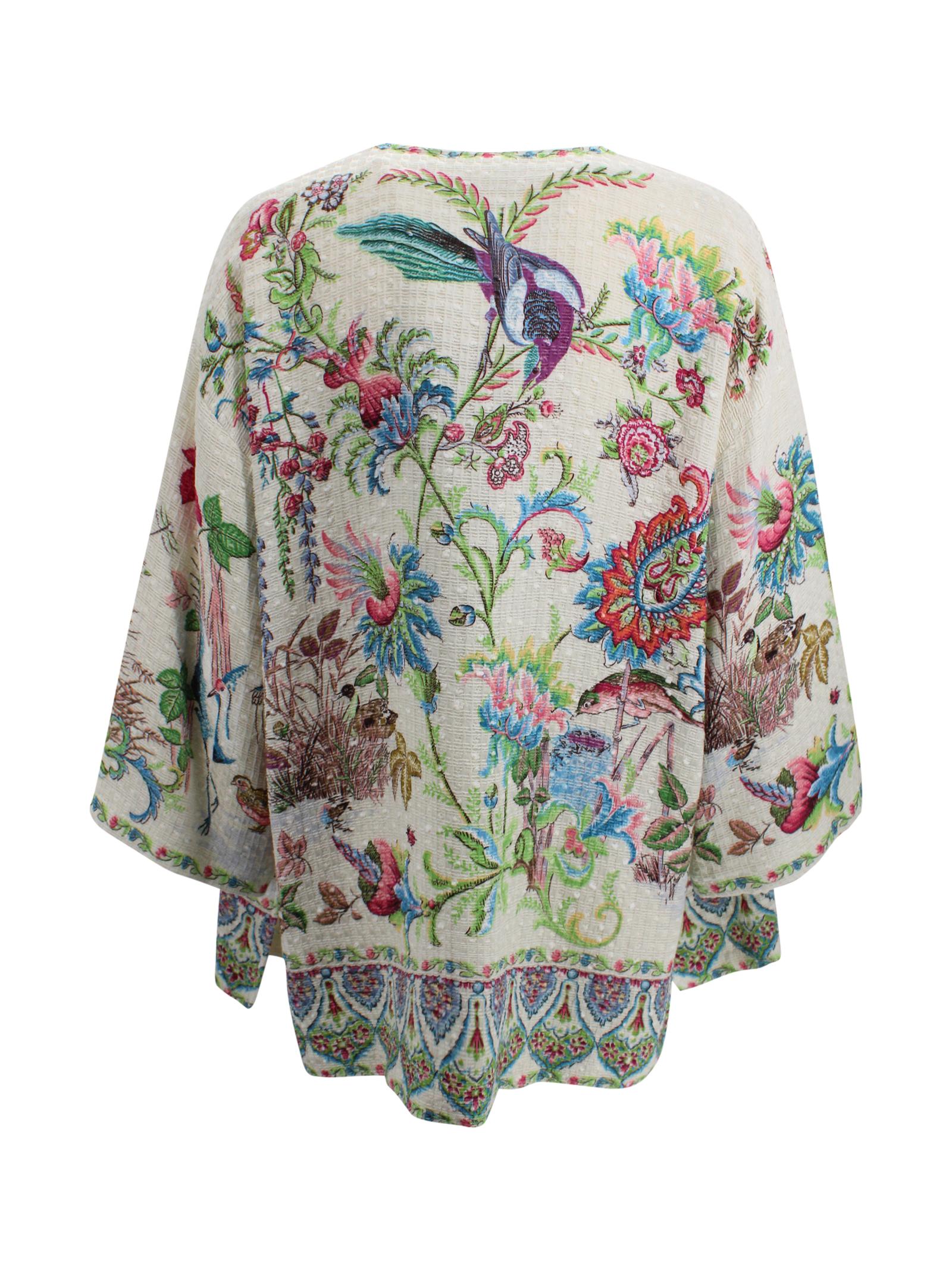 Kesa in tessuto stuoia con motivo floreale Etro Milano WRCA0024 AKH04X0802 
