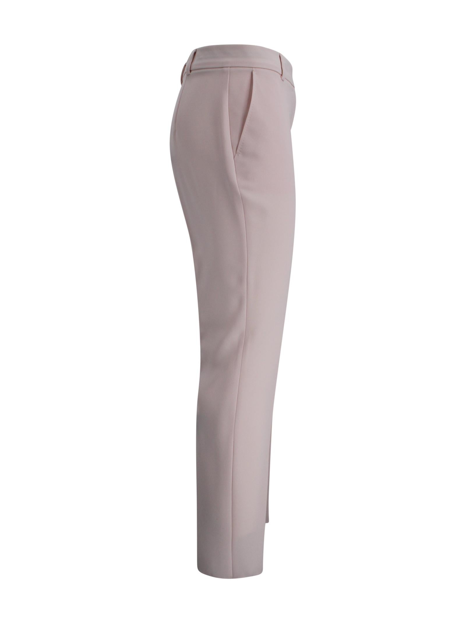Pantaloni Jerta in rosa con pieghe frontali Max Mara Studio 2616131035600 052 