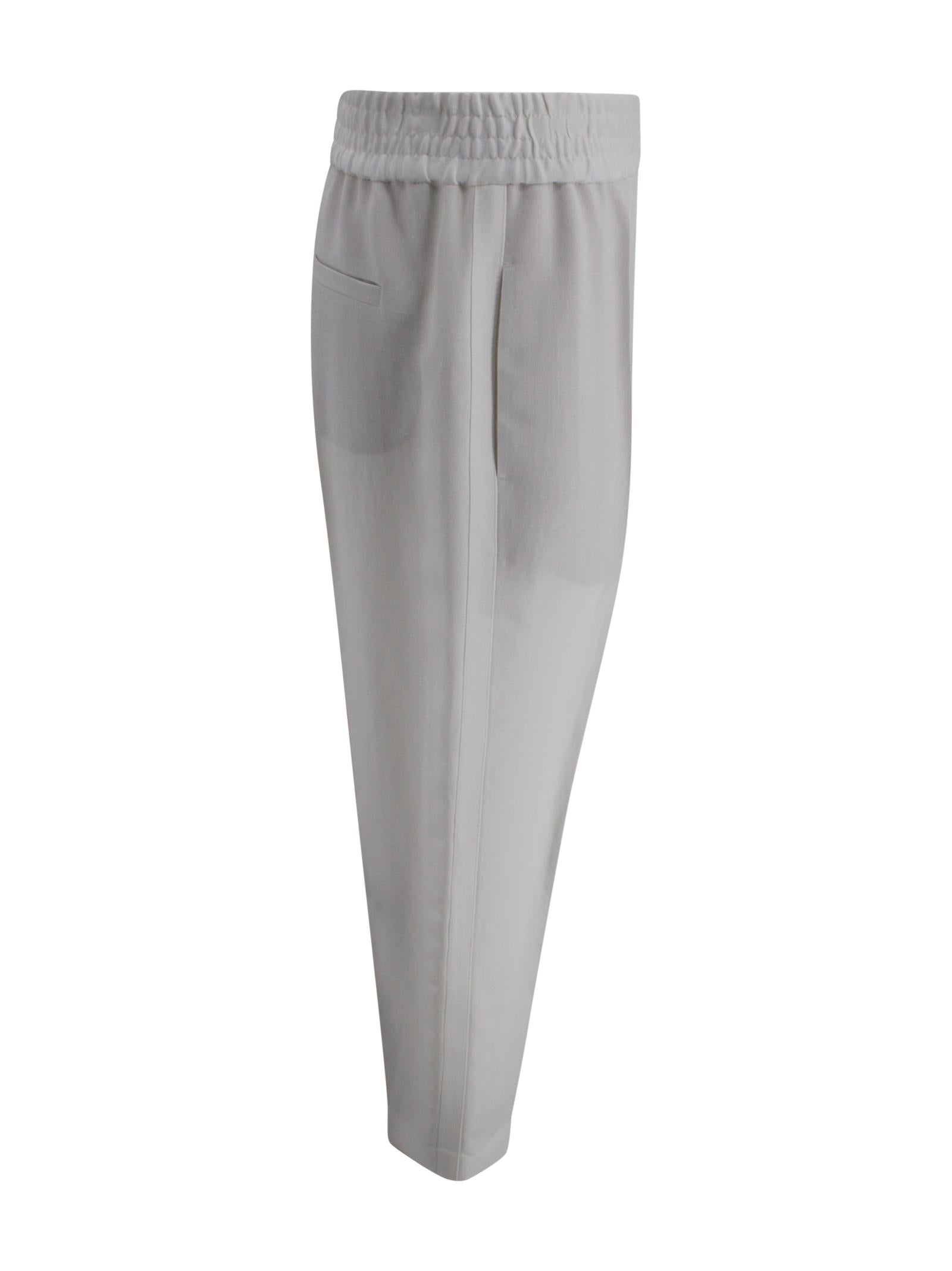 Pantaloni con elastico in vita Brunello Cucinelli MH126P7197 C600 