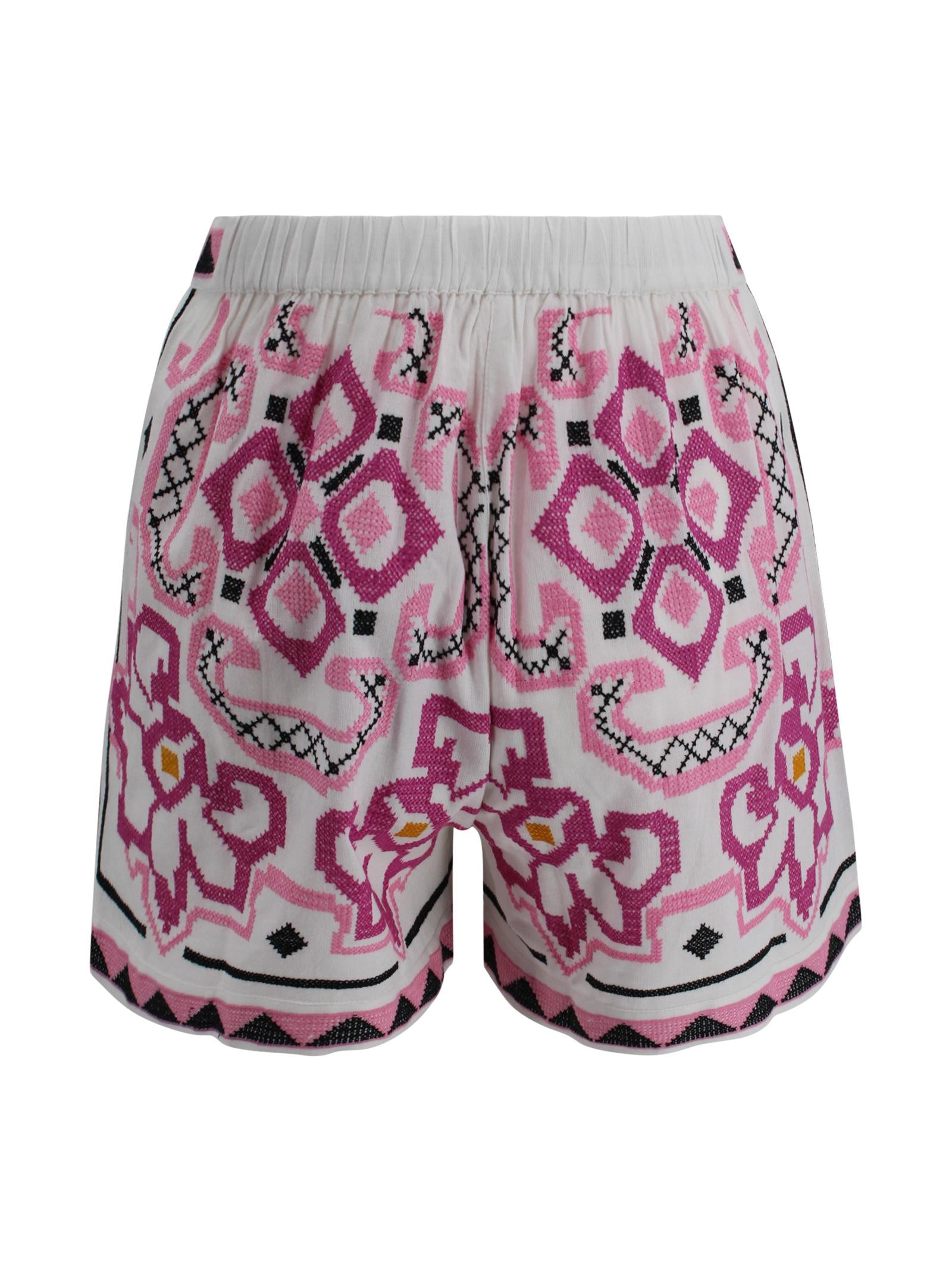 Short Ricamati in Lino e Cotone Luxi of sea BC32  