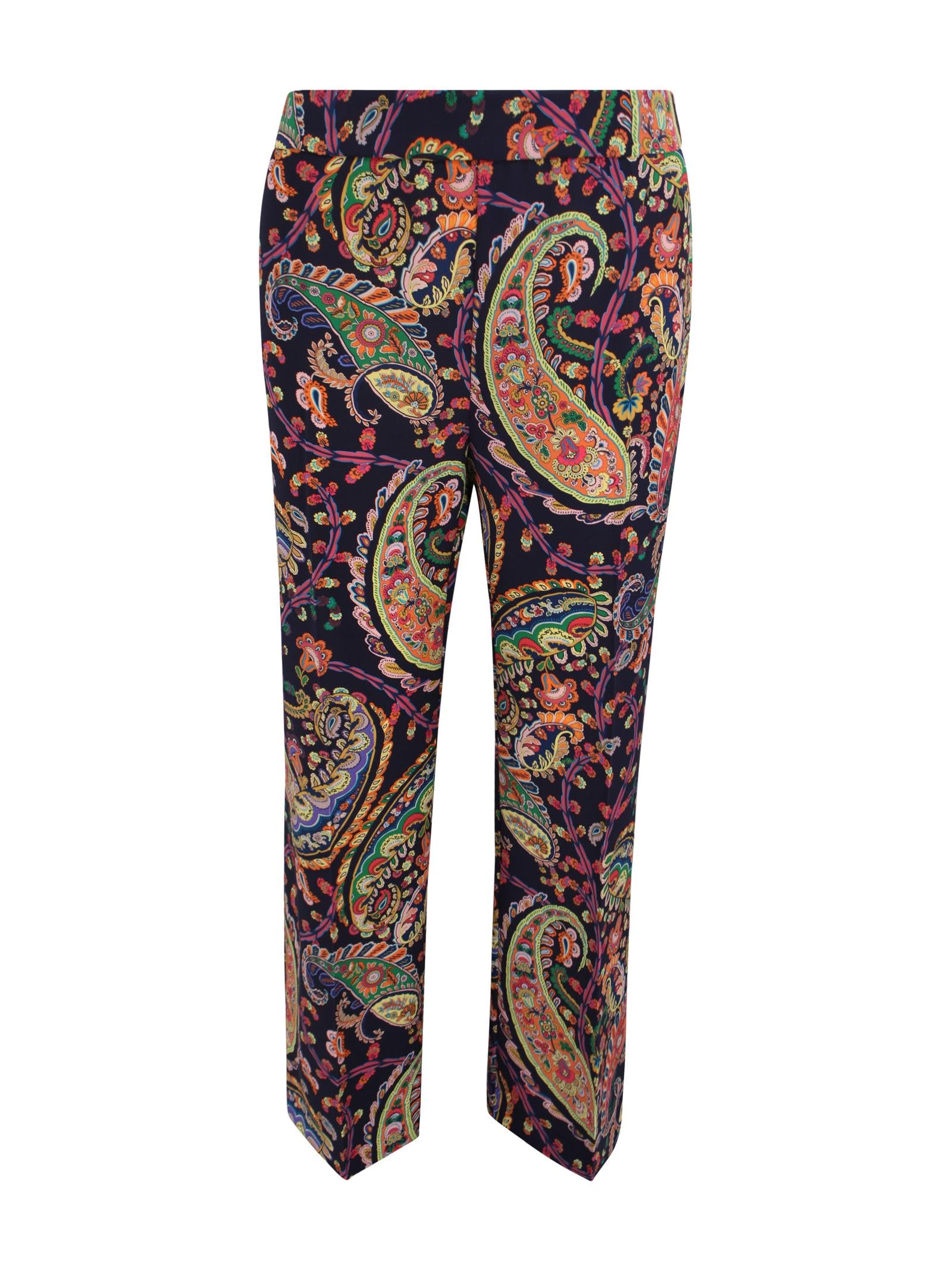 Pantaloni Svasati a Fiori Etro Milano WREA0069 99SASU8X0884 