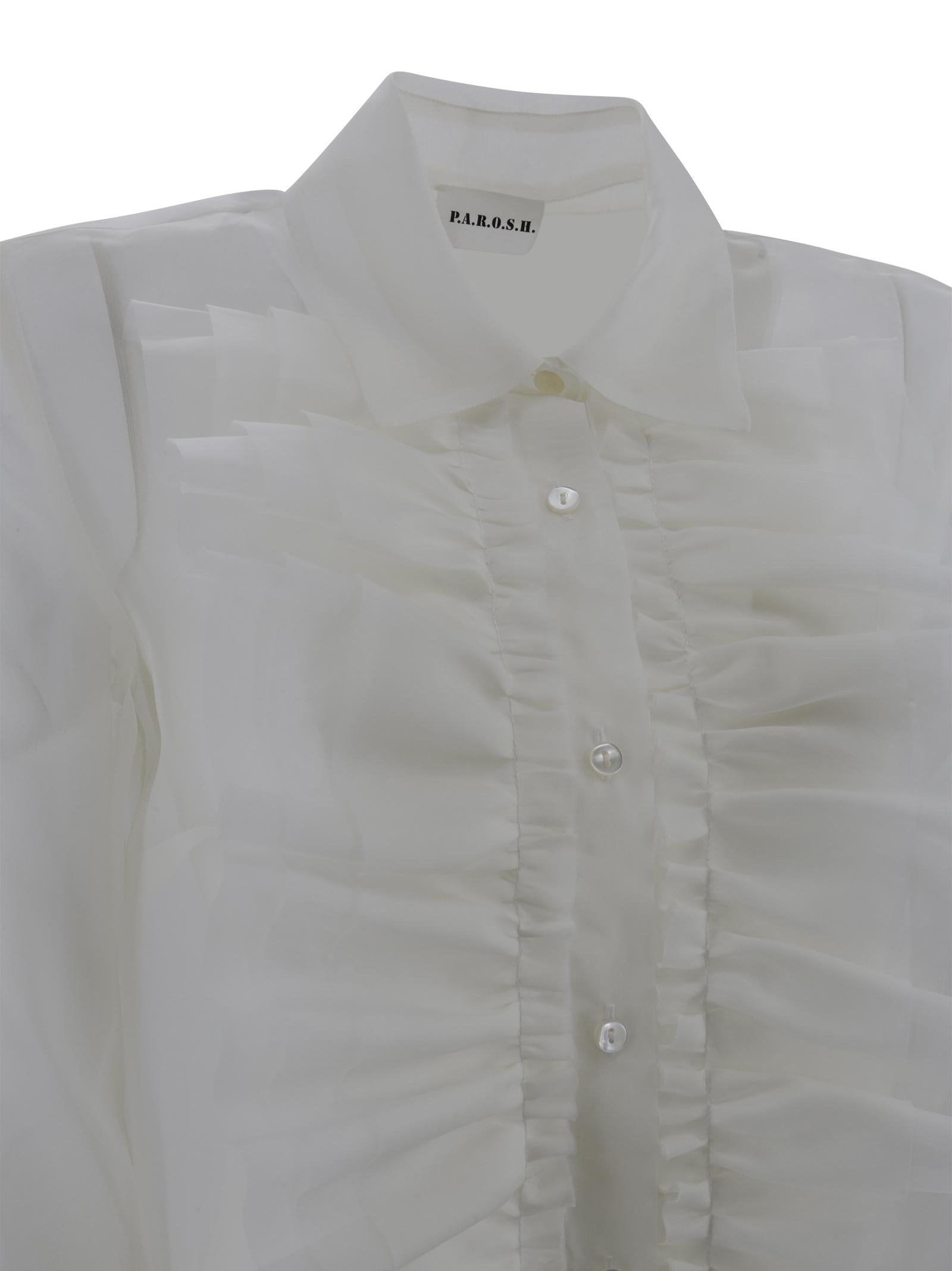 Camia in seta con jabot P.A.R.O.S.H. D381261 002 