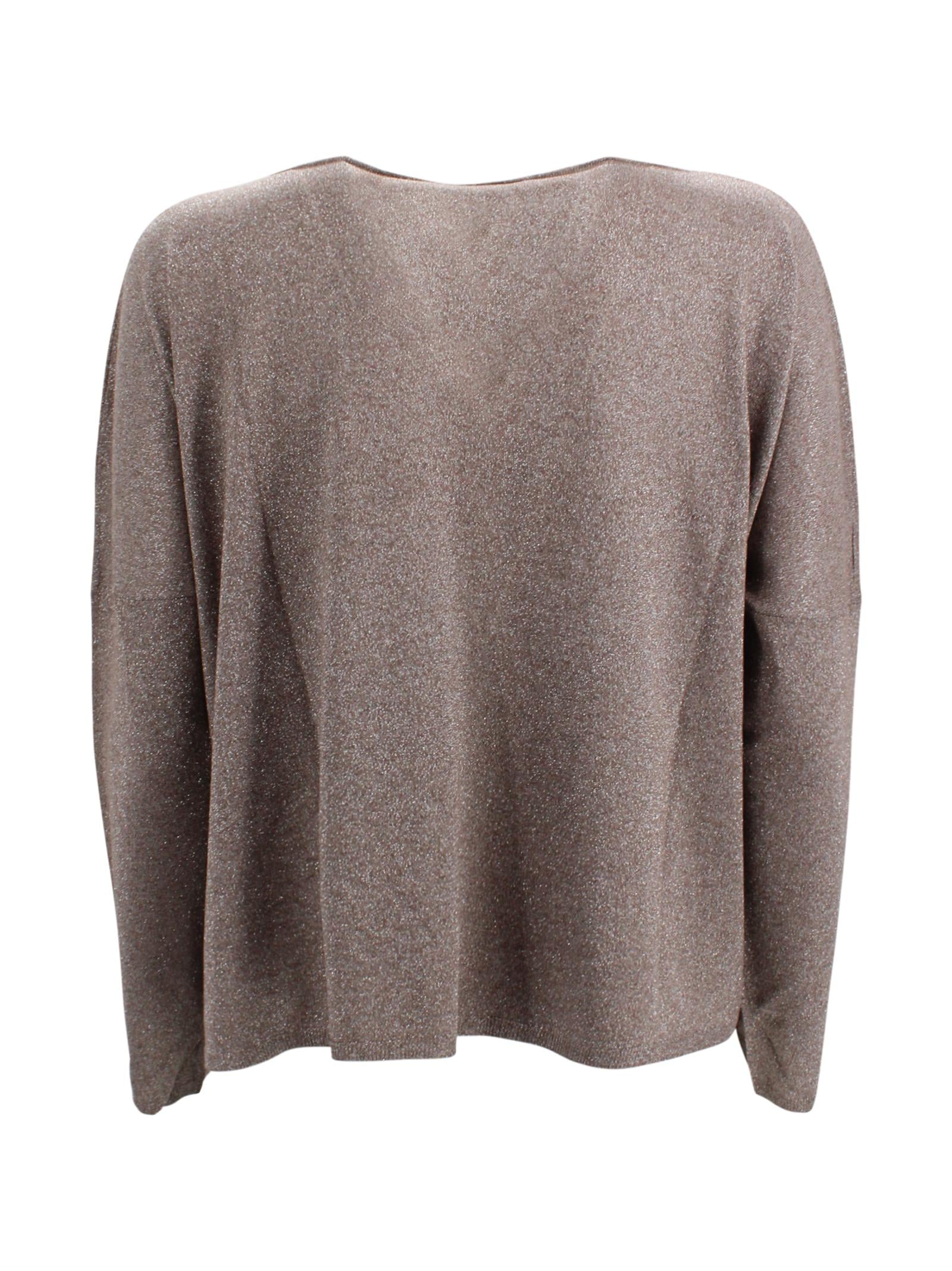 Maglia lurex con scollo rotondo Be You MVD35B6 U15 