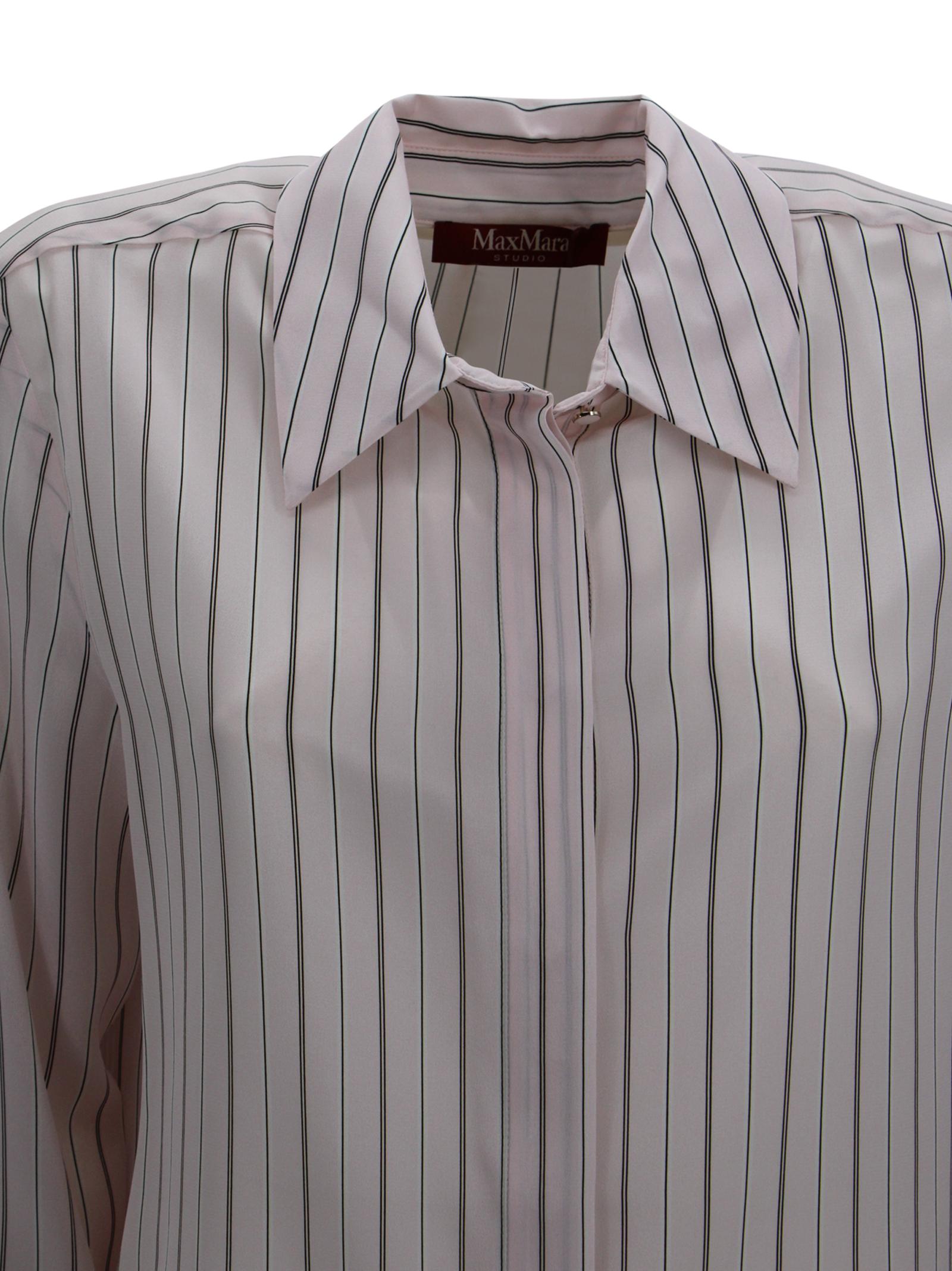 Camicia in pura seta con motivo stampato all over Max Mara Studio 2616111011600 001 
